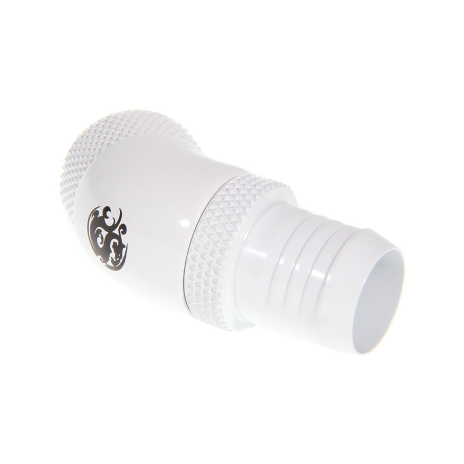 Bitspower Connection 45 Degree G1/4 Inch AG to 13mm ID redatable White