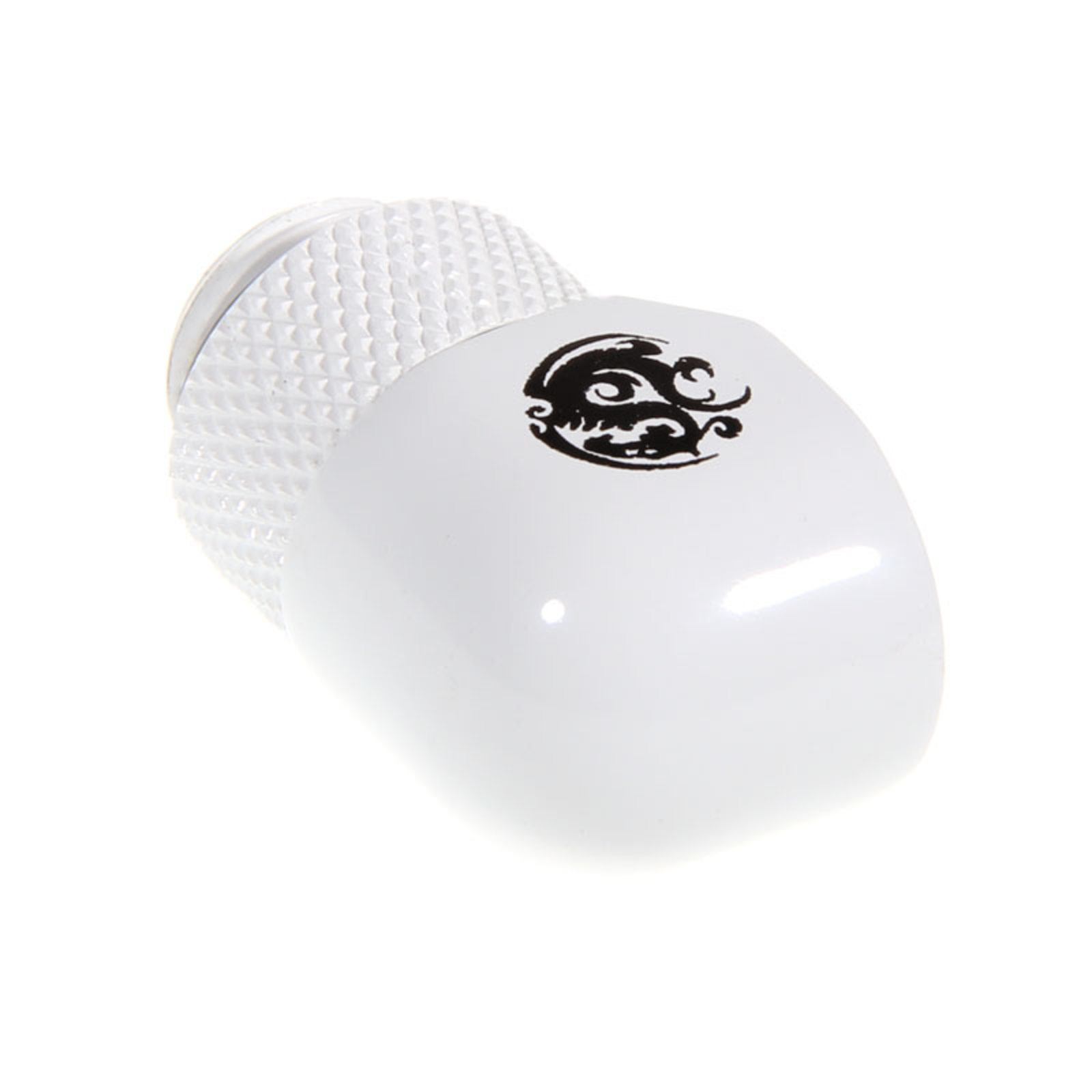 Bitspower Adapter 90 Degrees G1/4 Inch Male to G1/4 Inch Female redatable White