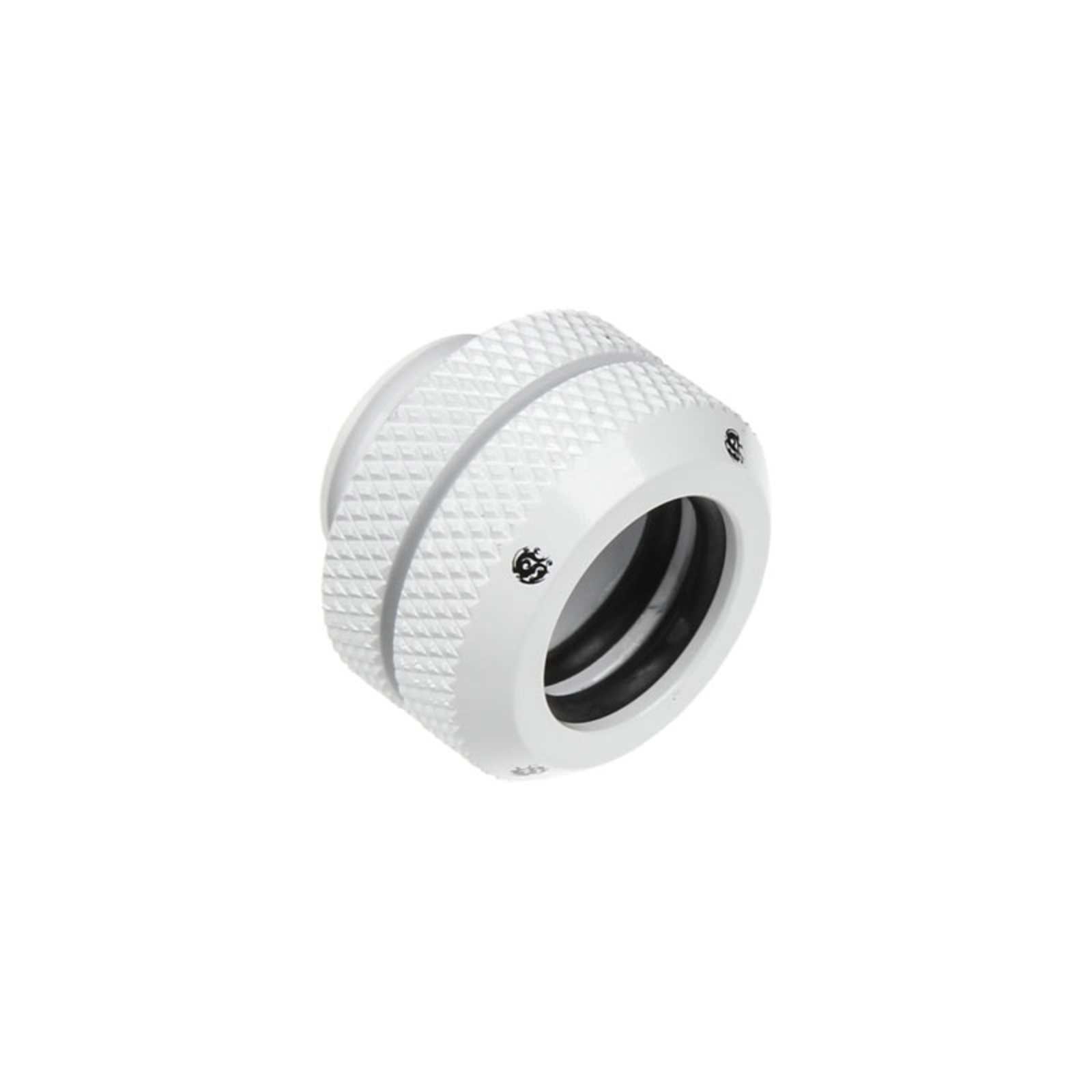 Bitspower Multi-Link Adapter Connection Straight G1/4 Inch AG to 12mm AD Hardtube White