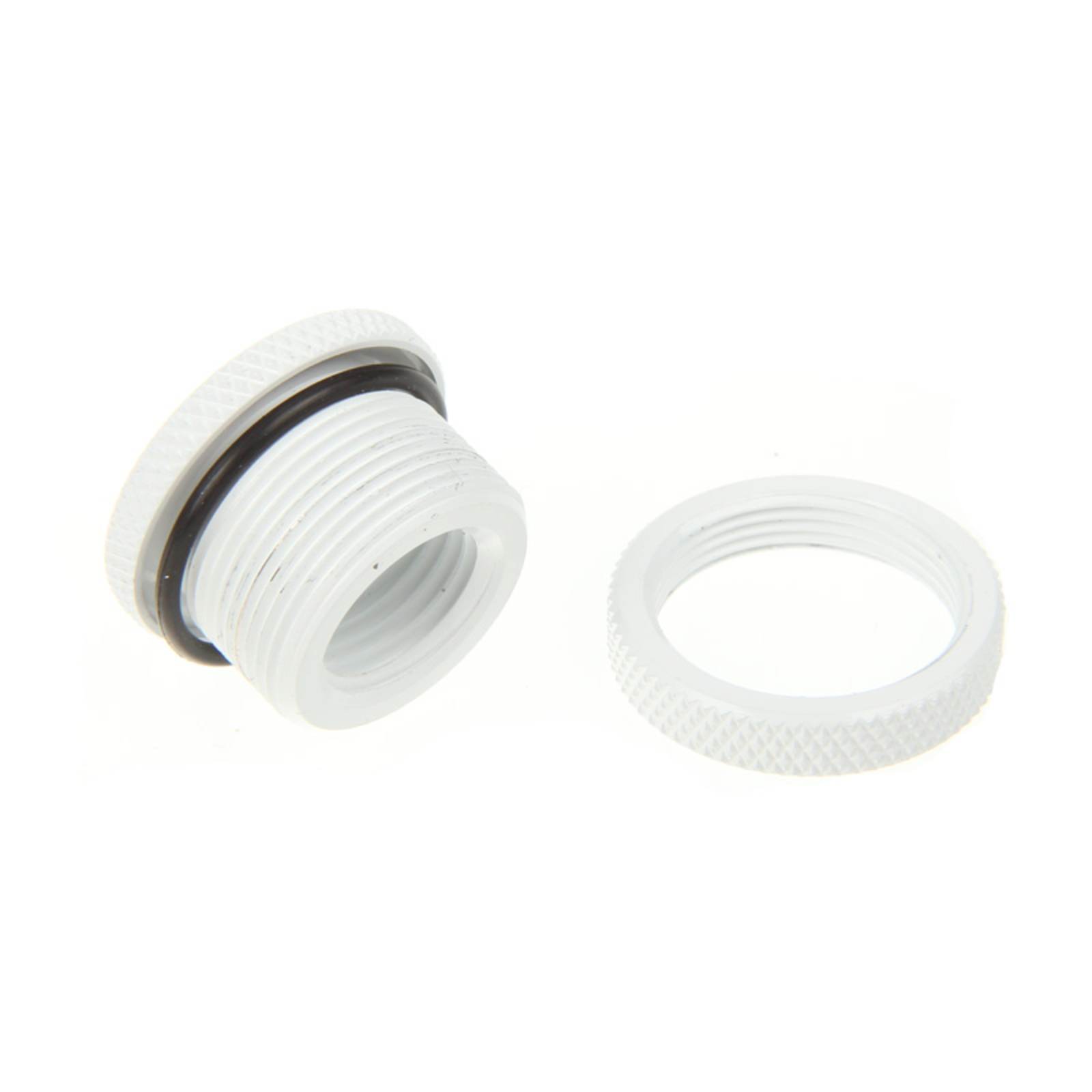 Bitspower Housing Bushing Connection Straight G1/4inch Female Thread to G1/4inch Female Thread White