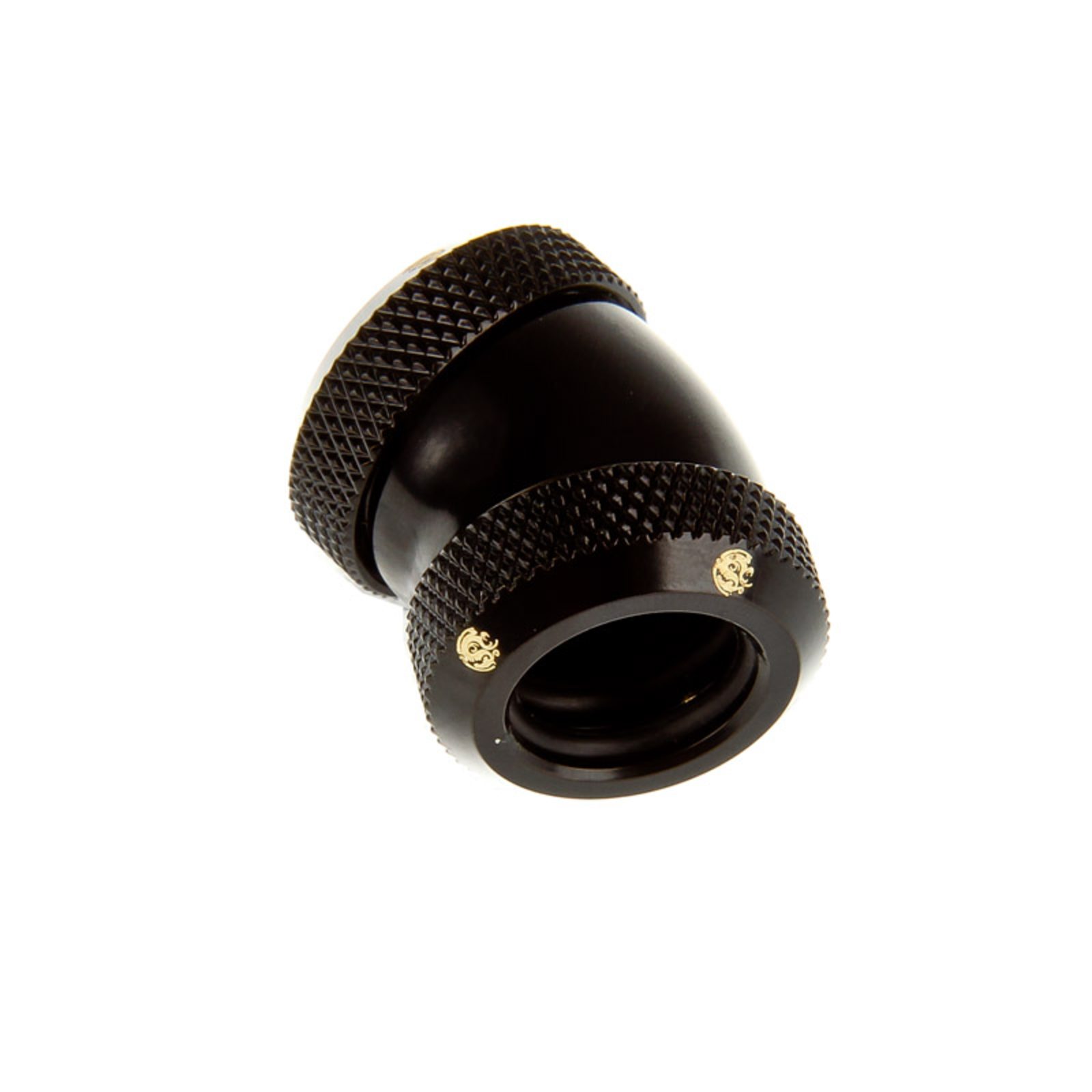 Bitspower Multi-link Adapter 30 Degrees 12mm OD to 12mm OD Hardtube Black matte