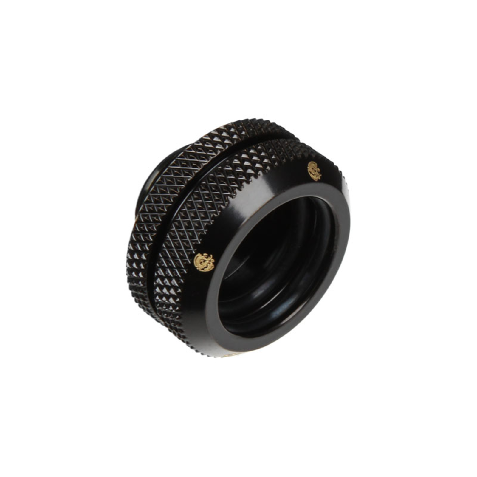 Bitspower Multi-Link Adapter Connection Straight G1/4 Inch AG to 16mm AD Hardtube Black matte