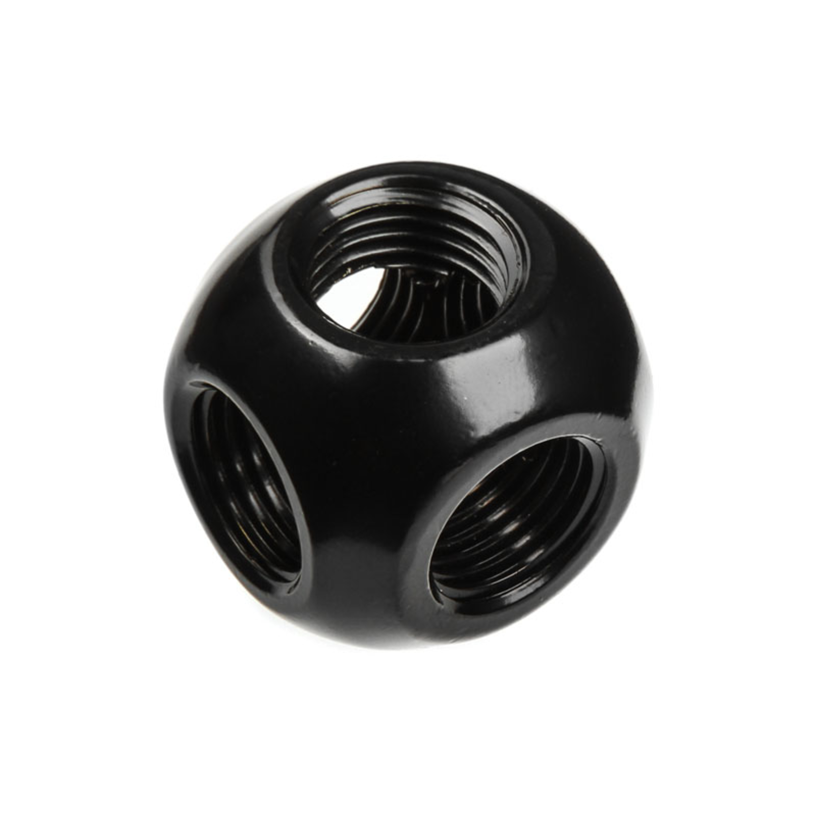 Bitspower Adapter Q-Splitter 5x G1/4 Inch IG Black matte