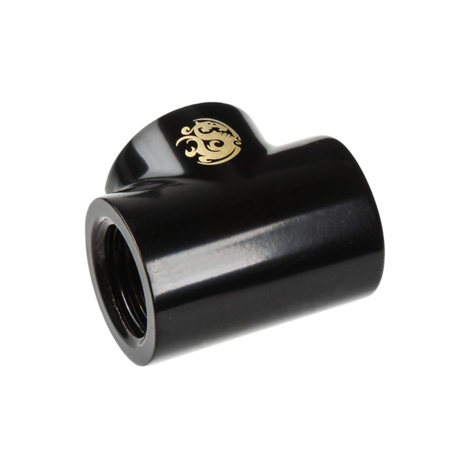 Bitspower Adapter T-splitter 3x G1/4 Inch IG Black matte