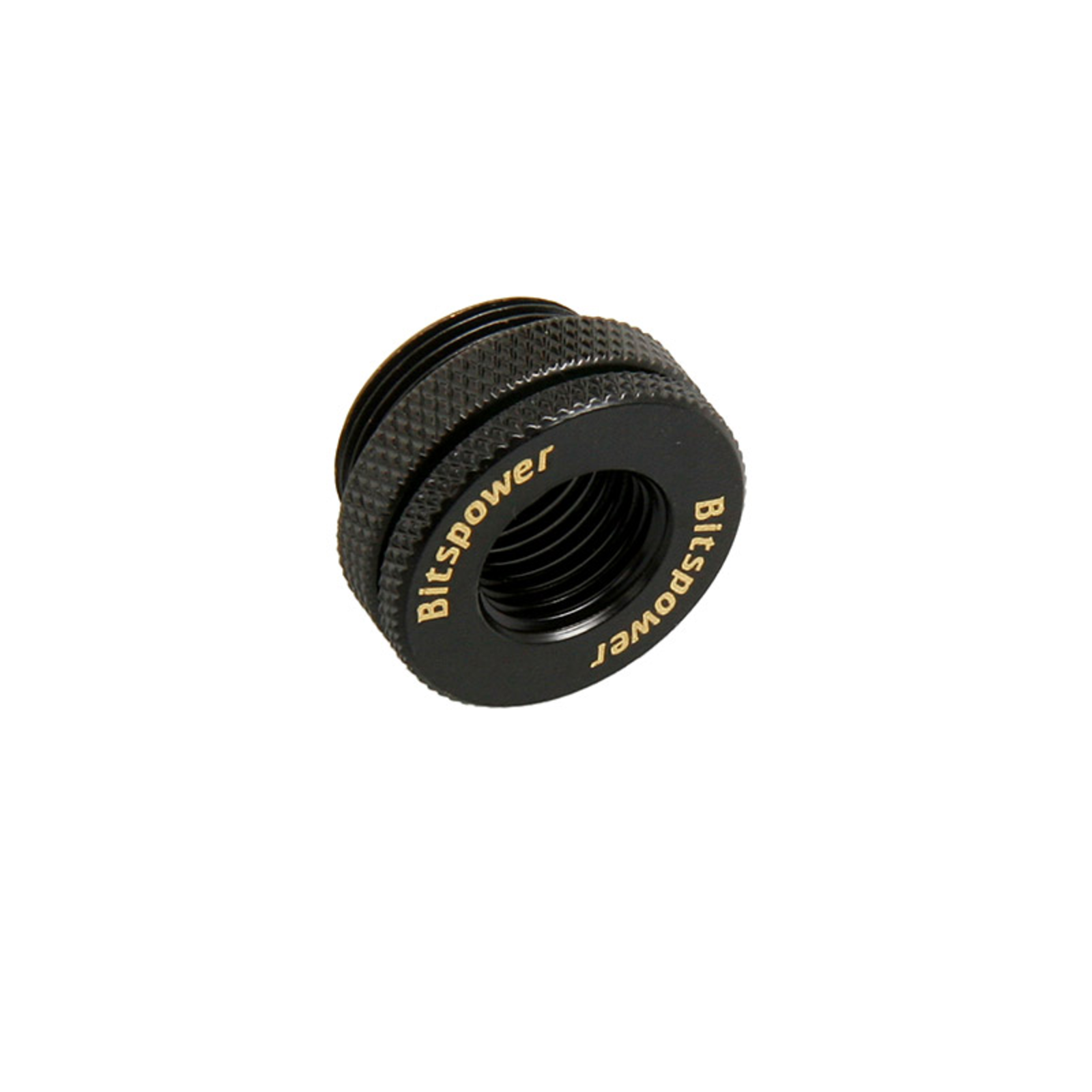 Bitspower Housing Bushing Connection Straight G1/4inch Female Thread to G1/4inch Female Thread Black
