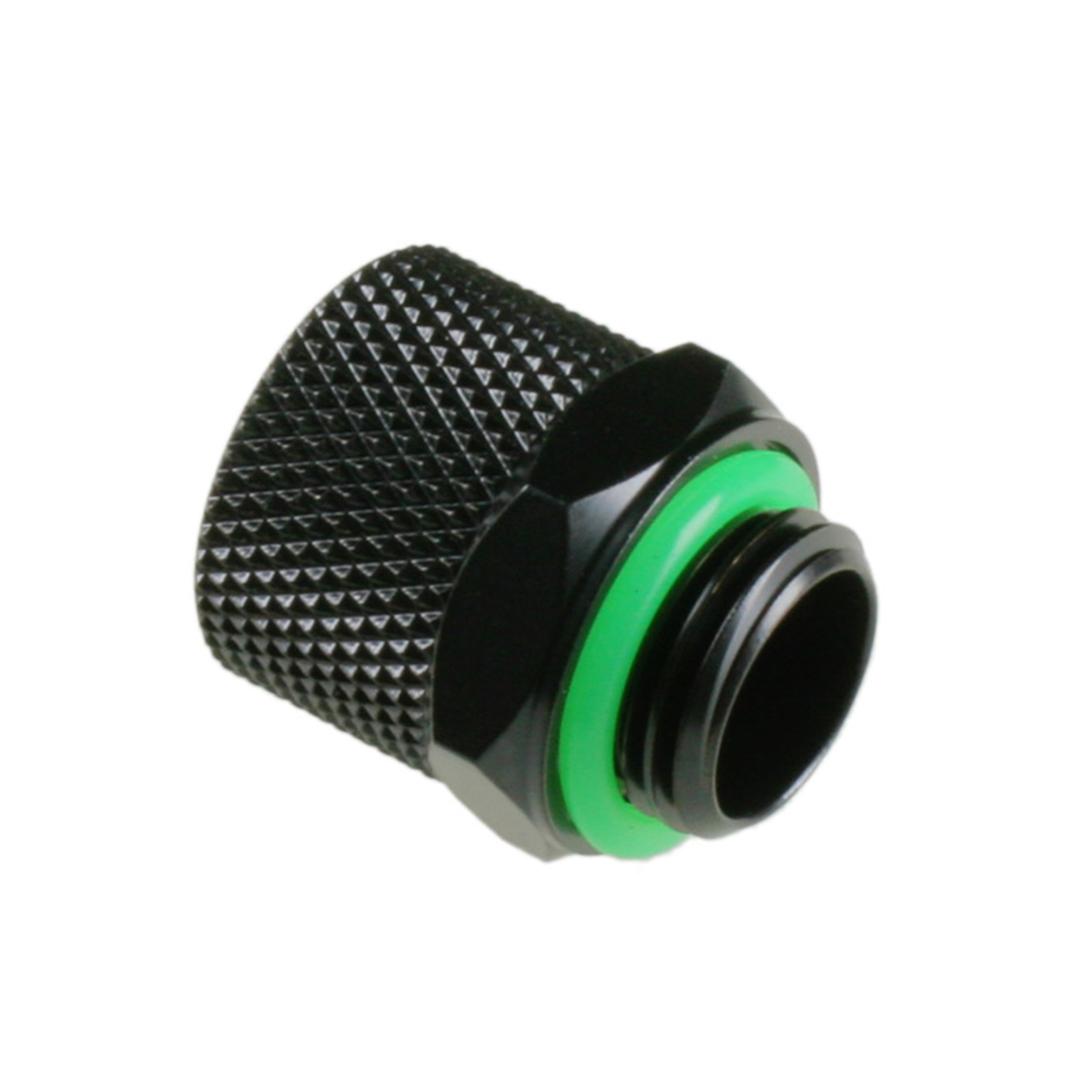 Bitspower Connection Straight G1/4 Inch AG to 11/8mm Black matte