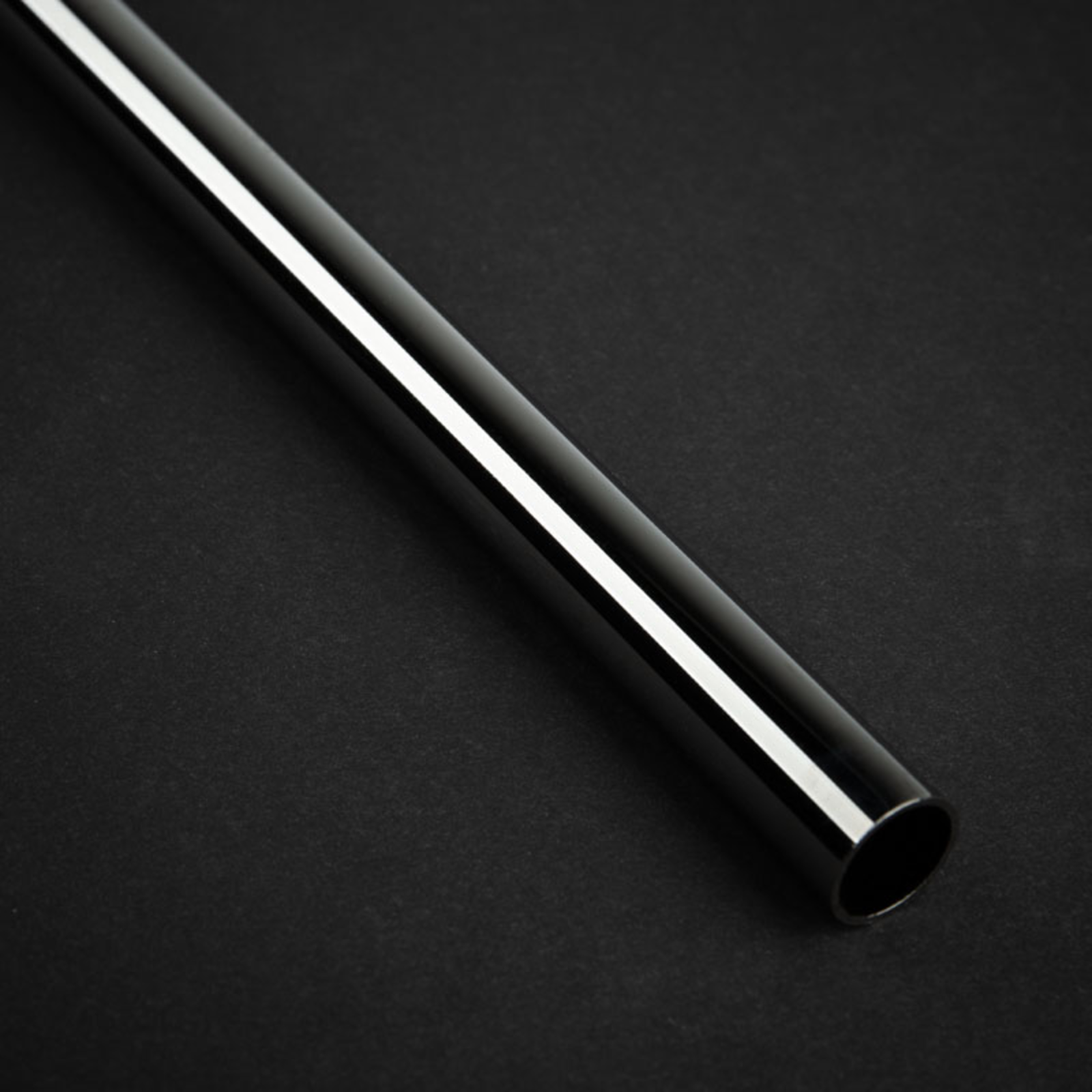Bitspower None Chamfer Brass Hard Tubing 12mm AD 500mm Black Sparkle