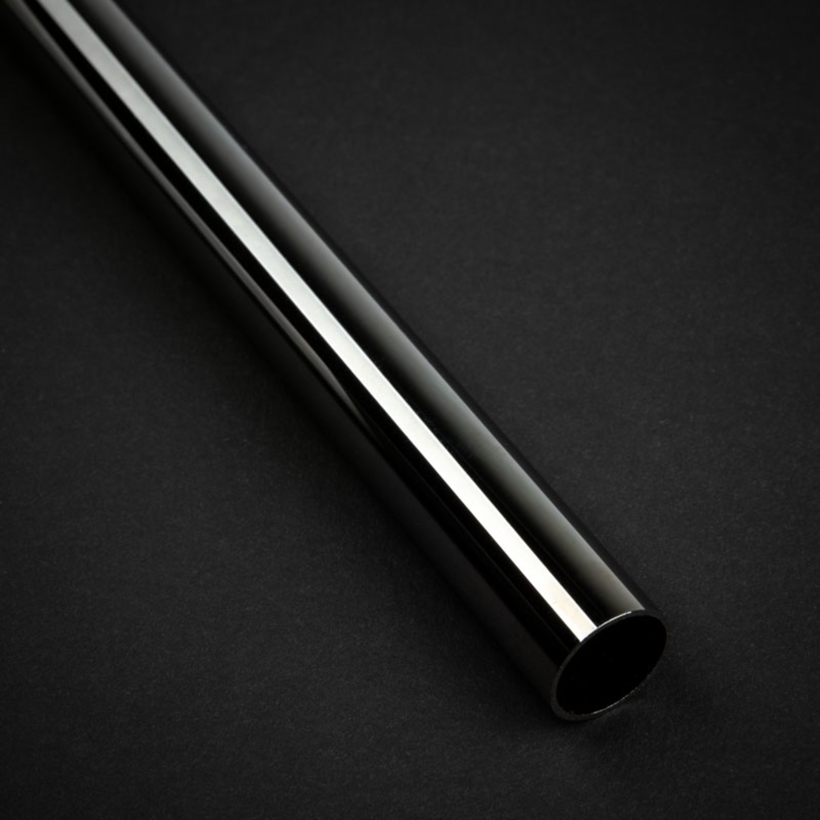 Bitspower None Chamfer Brass Hard Tubing 14mm AD 500mm Shiny Black