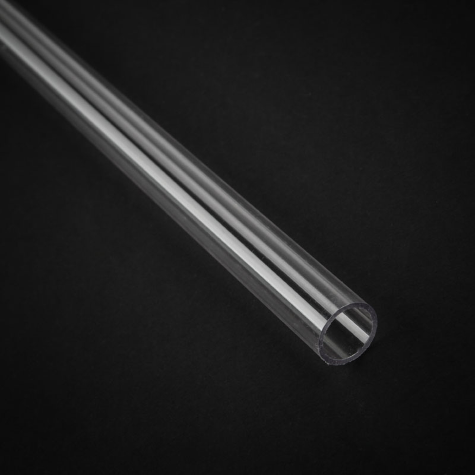 Bitspower None Chamfer PETG Link Tube 12/10mm 100cm transparent