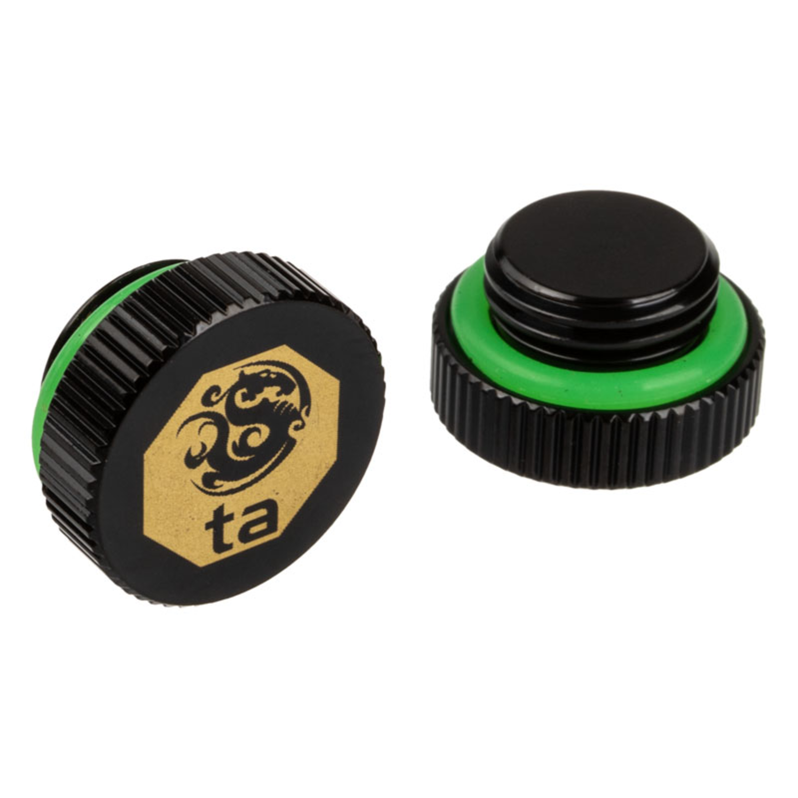 Bitspower Touchaqua Sealing Plug G1/4 Inch AG 2-pack Black