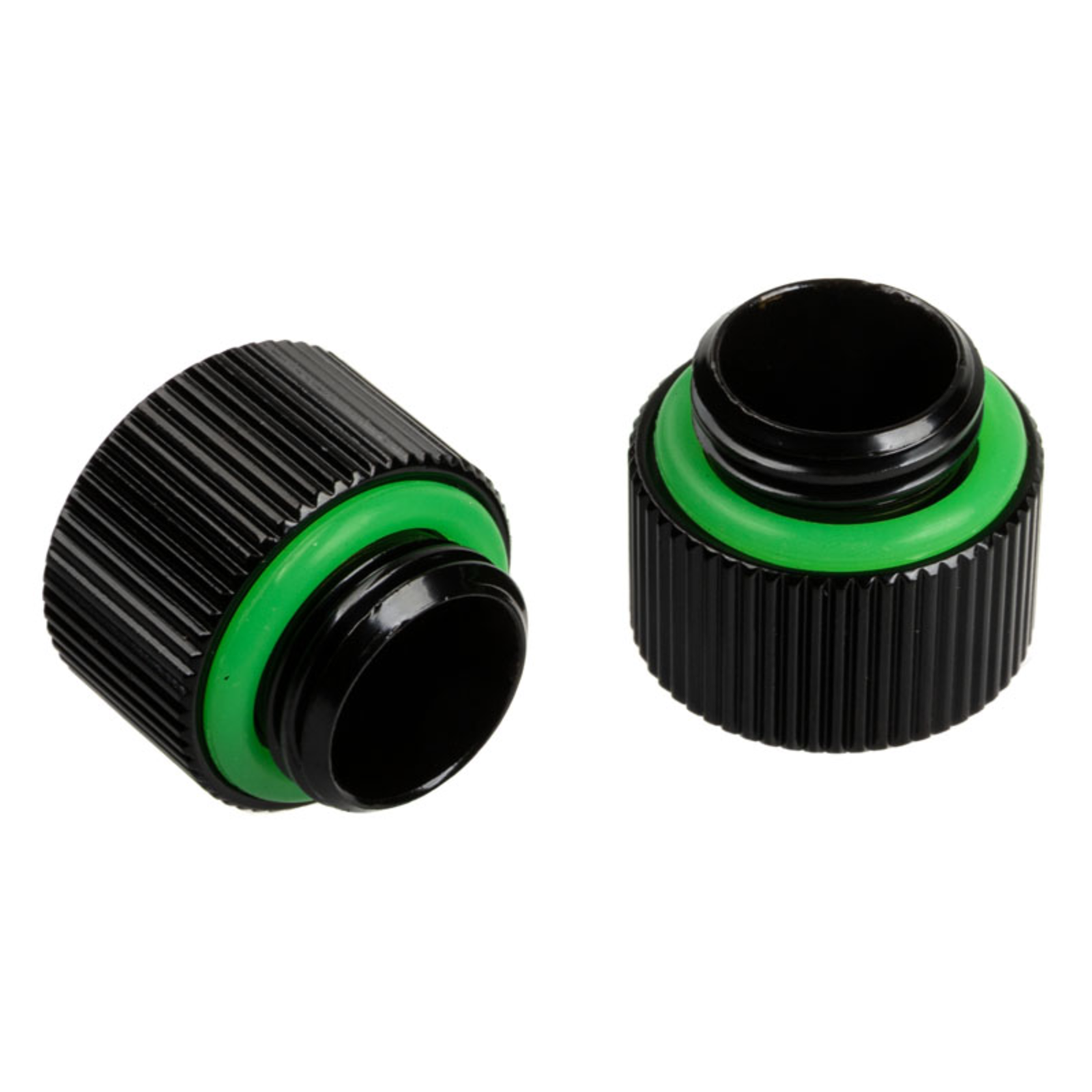 Bitspower Touchaqua Adapter Straight G1/4 Inch Male to G1/4 Inch Female Pack of 2 10mm Black