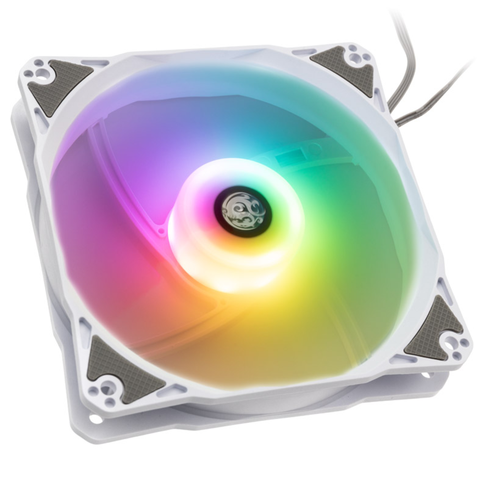 Bitspower Notos RGB PWM Fan 120mm White 3-pack