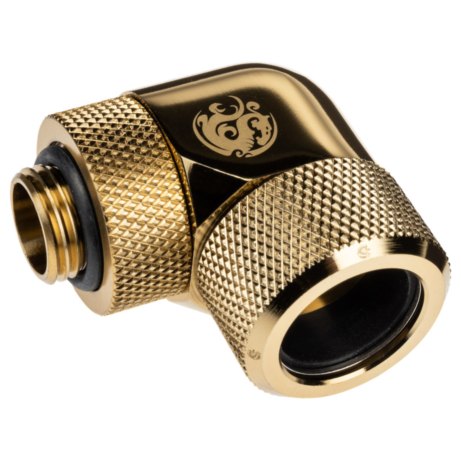 Bitspower Advanced Multi-link Adapter Connection 90 Degree G1/4 Inch Male to 16mm OD Hardtube