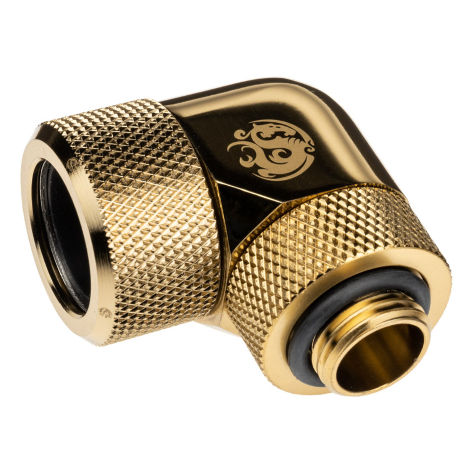 Bitspower Advanced Multi-link Adapter Connection 90 Degree G1/4 Inch Male to 16mm OD Hardtube