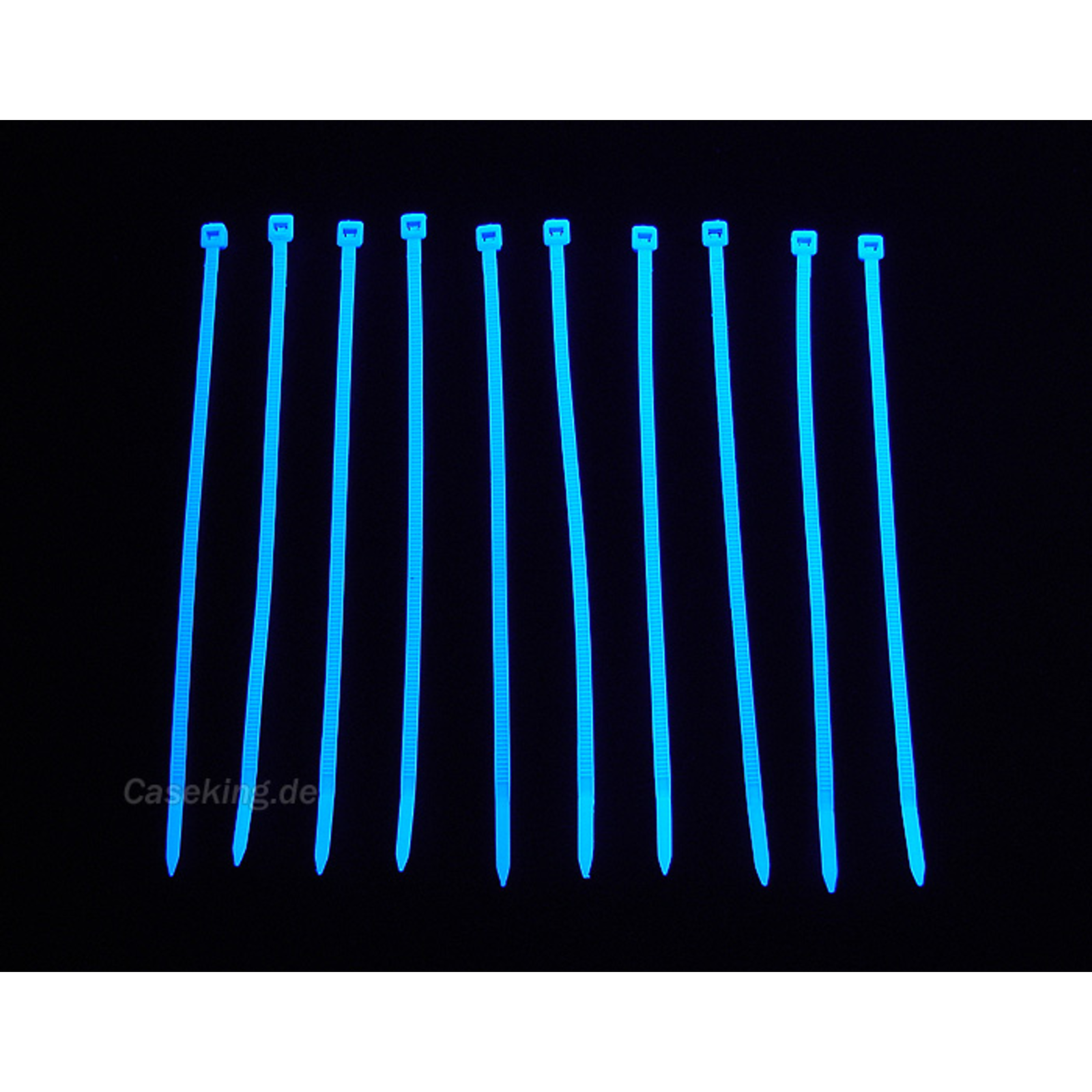 Bitspower Cable Tie Set 20 Pieces 120mm UV Blue