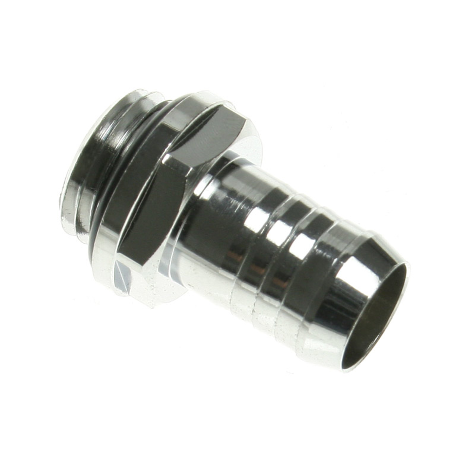 Bitspower Connection Straight G1/4 Inch AG to 10mm ID Silver Shiny