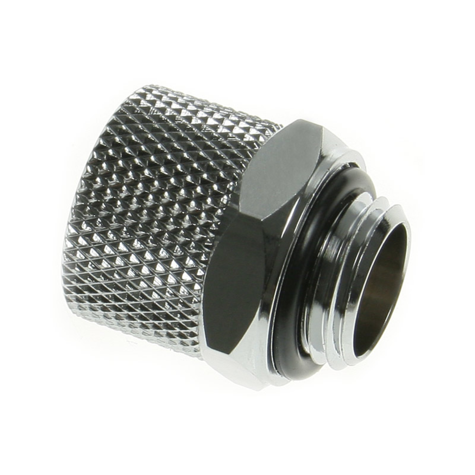 Bitspower Connection Straight G1/4 Inch AG to 11/8mm Silver Shiny