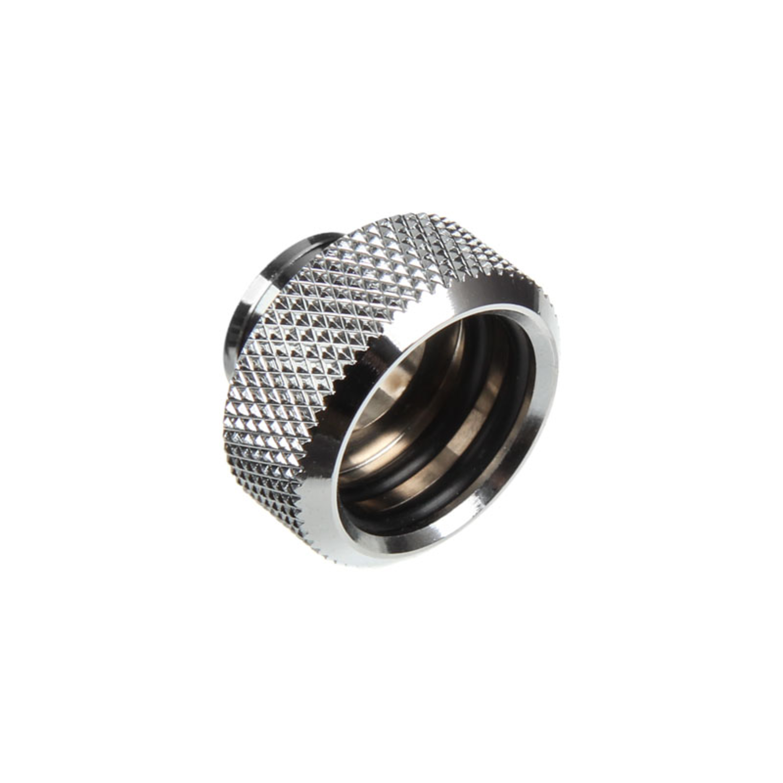 Bitspower Multi-Link Adapter Connection Straight G1/4 Inch AG to 16mm AD Hardtube Silver Shiny