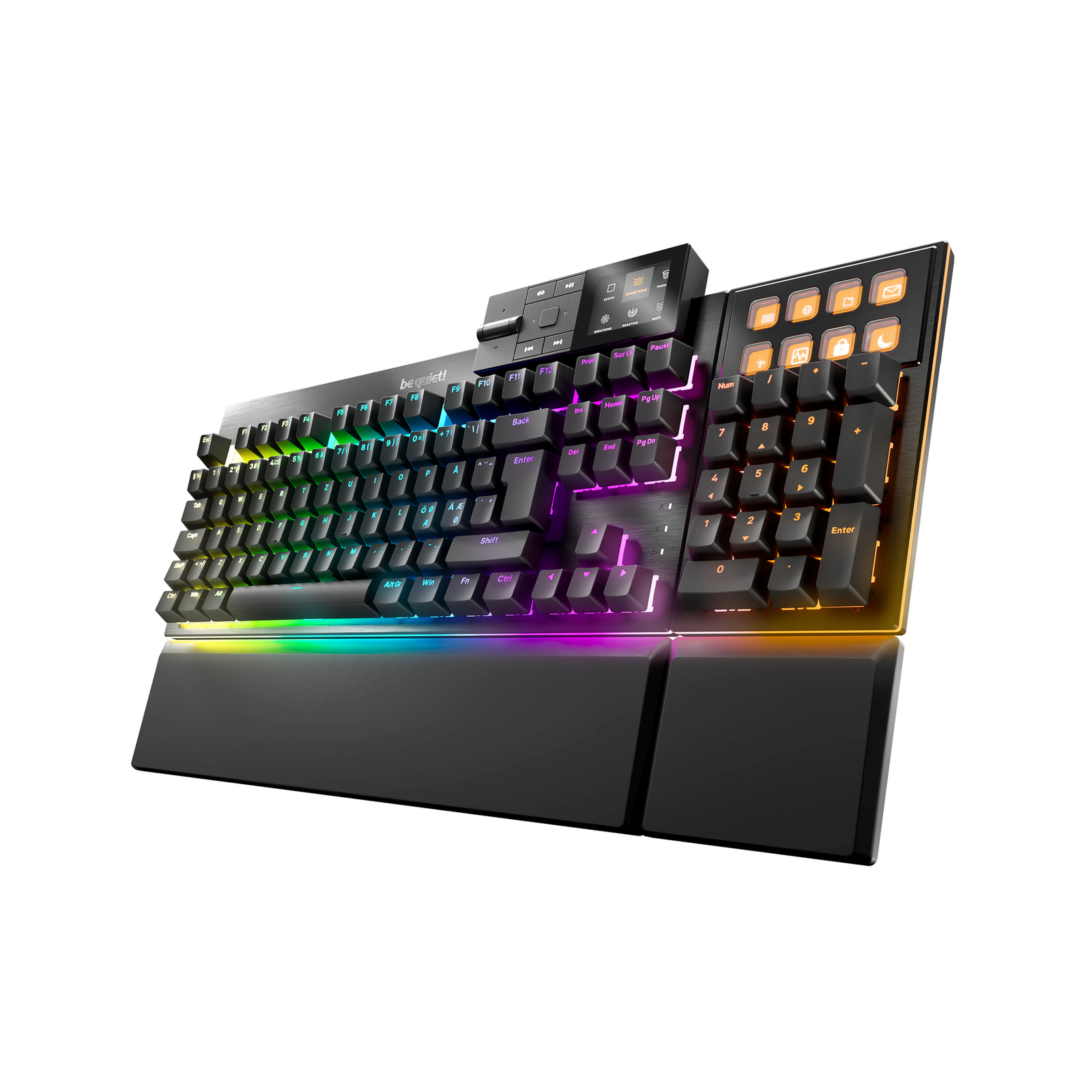 Be Quiet Dark Mount Silent Gaming Keyboard RGB Tactile Switches Keyboard (BT002DE) QWERTZ