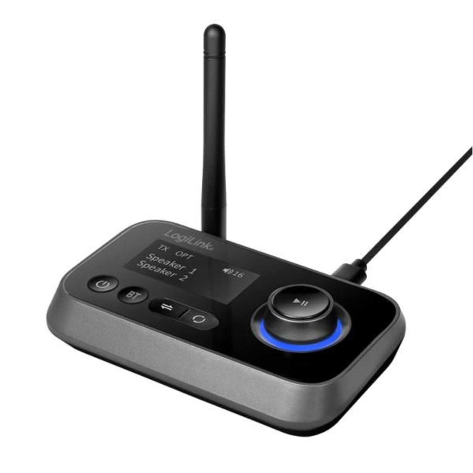 LogiLink Bluetooth Wireless Audio Receiver Sender Black