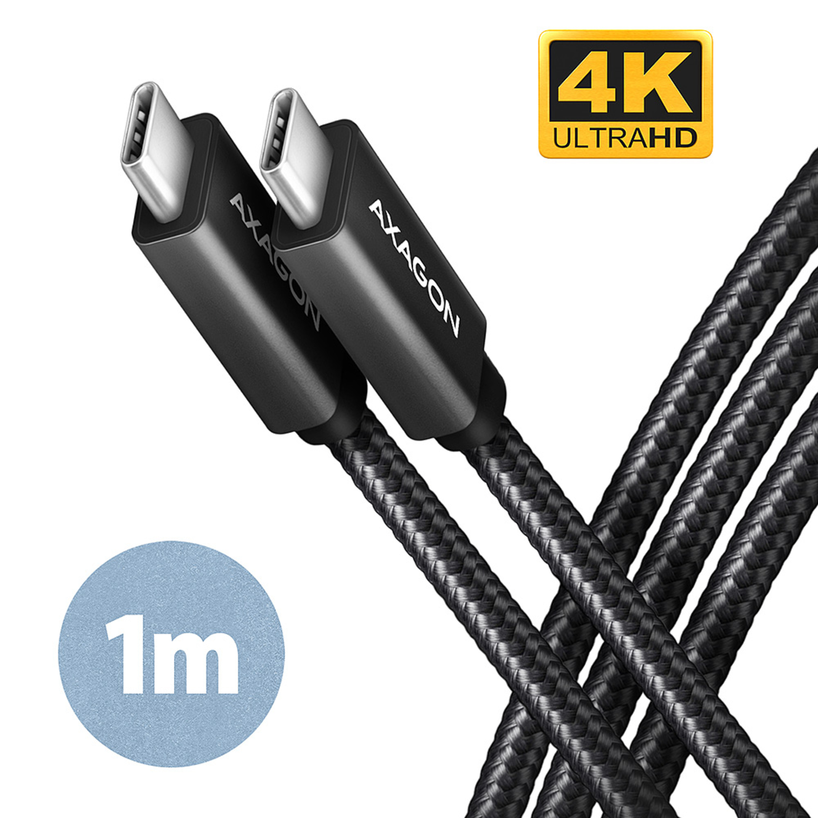 Axagon Cable USB-C 3.2 Gen 2 to USB-C 3.2 Gen 2 Black 1m