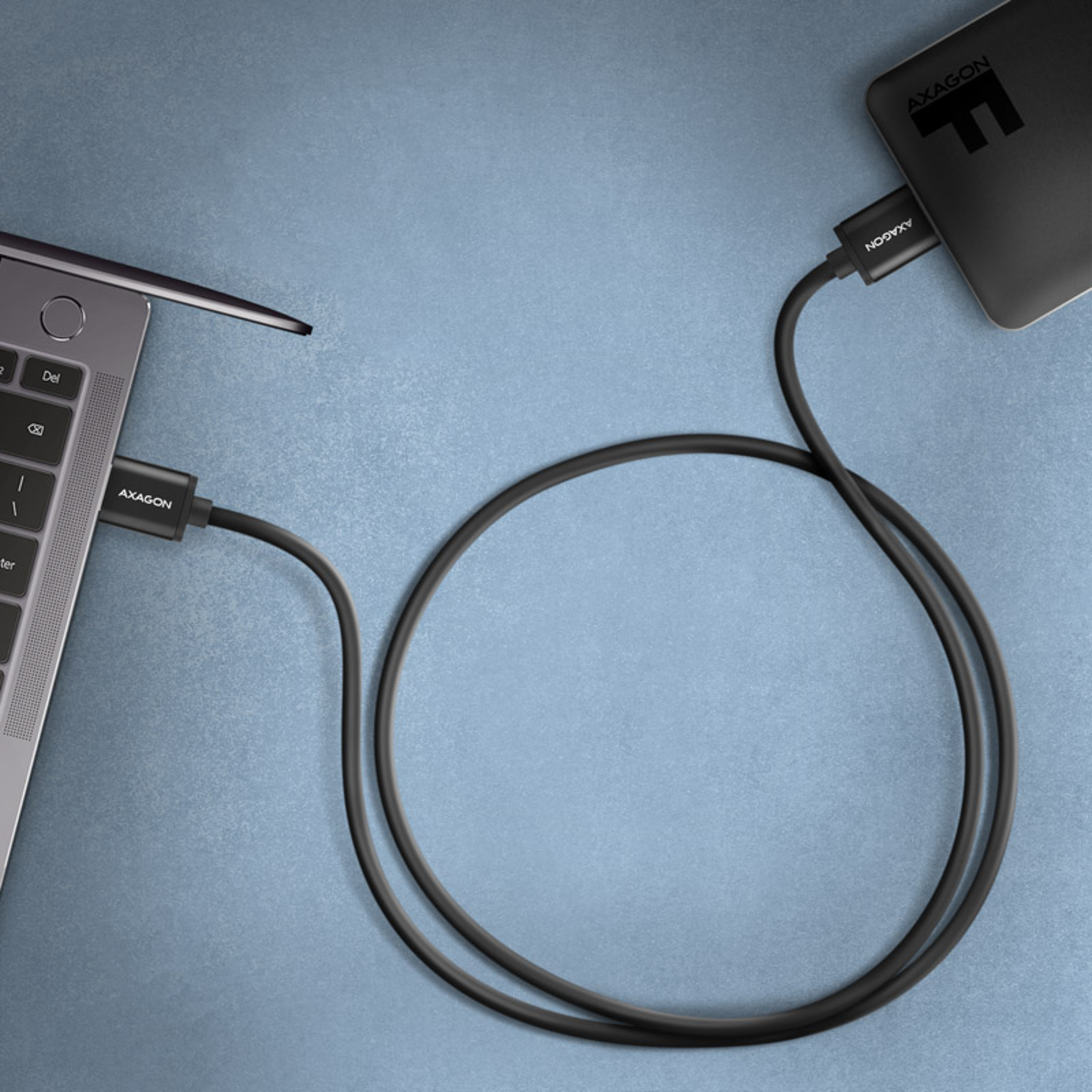 Axagon BUMM3-AM10AB Micro-B USB to USB-A 3.2 Gen 1 Cable Black 1m