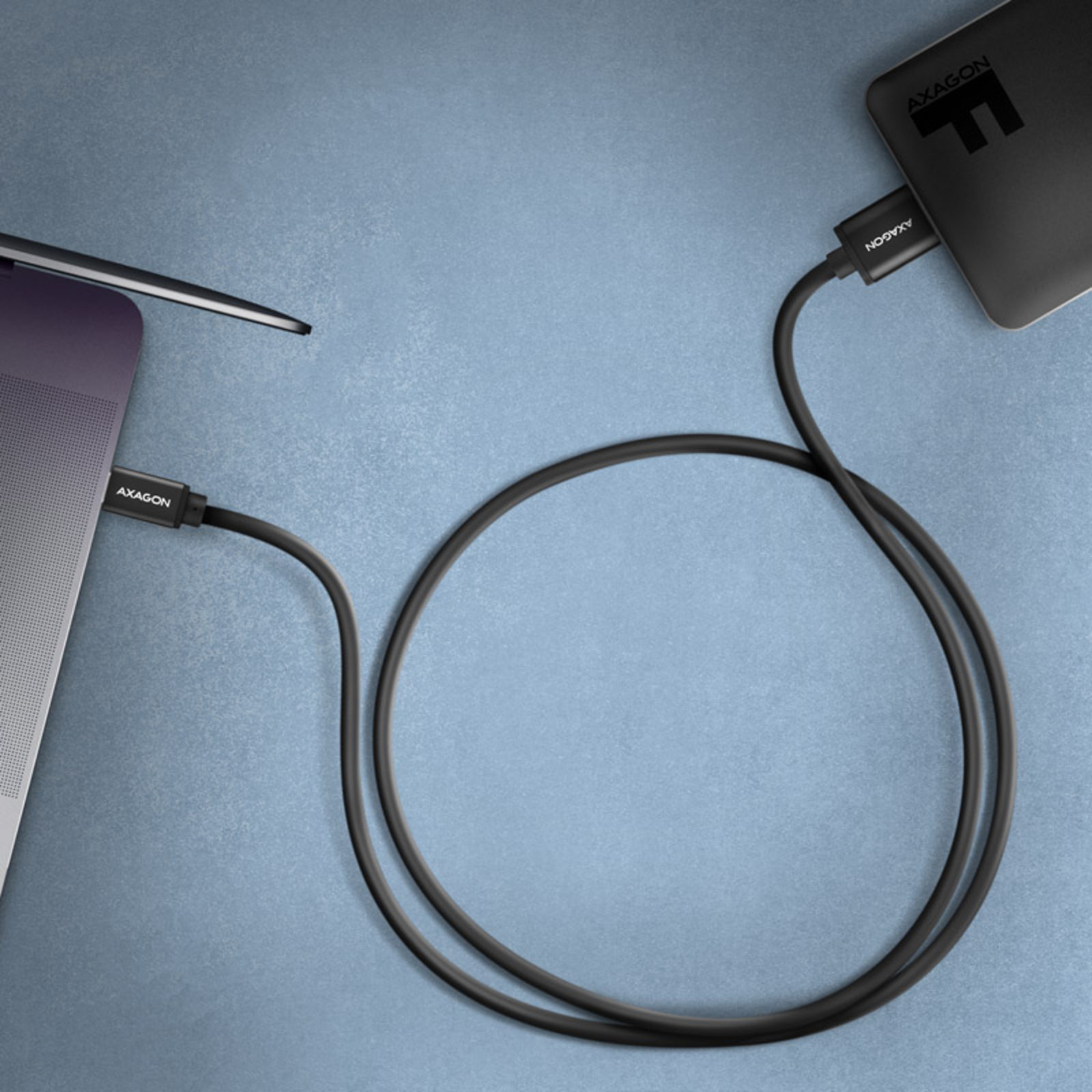 Axagon BUMM3-CM10AB Micro-B USB to USB-C 3.2 Gen 1 Cable Black 1m