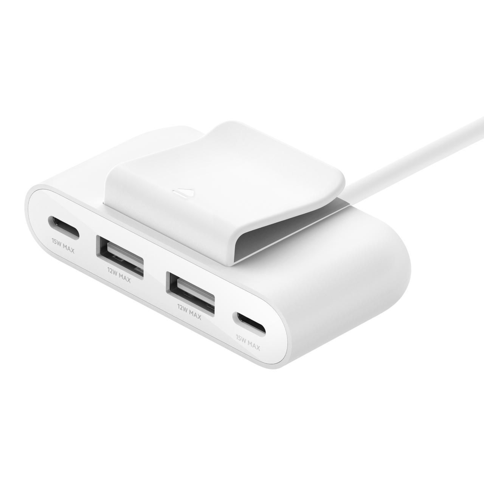 Belkin BUZ001bt2MWHB7 USB Type-C USB 3.2 Gen 1 3.1 Gen 1 Type-A USB Type-C White Round Cable 2 M