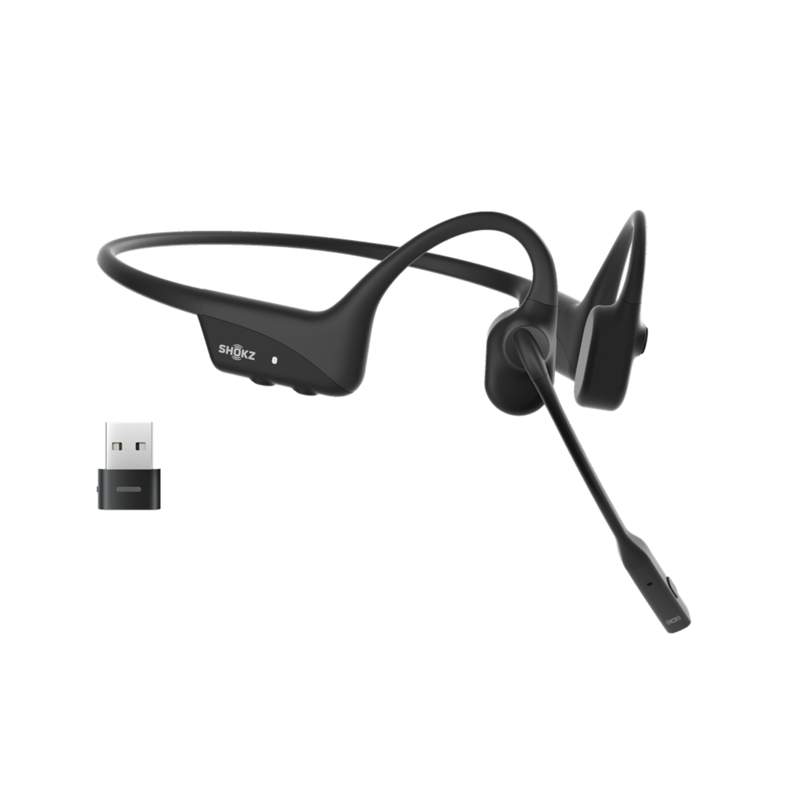 ShiverPeaks AfterShokz OpenComm2 UC 2025 Upgrade with USB-A Dongle (C120-AA-BK-EU-000)