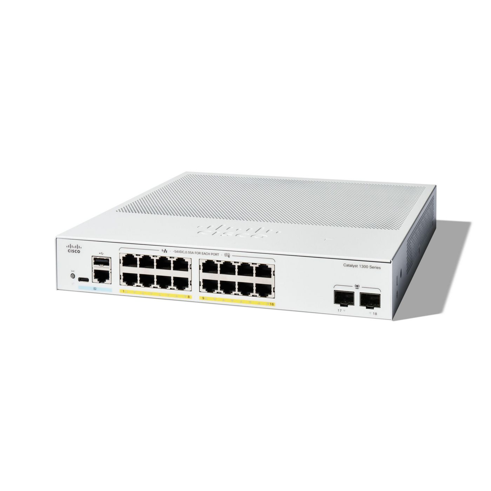 Cisco Cat1300 16-port GE Full PoE 2x1G SFP Switcher