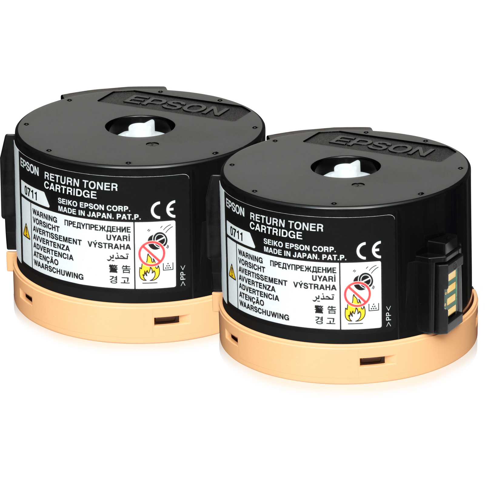 Epson Double Pack of Black Return Toner Cartridges 2 X 2.5k 2500 Pages Black