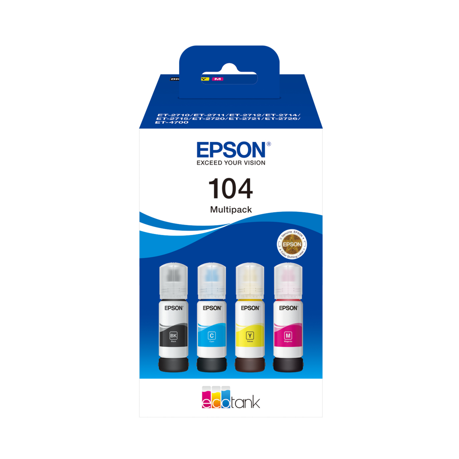 Epson EcoTank 104 4-pack Black Yellow cyan magenta
