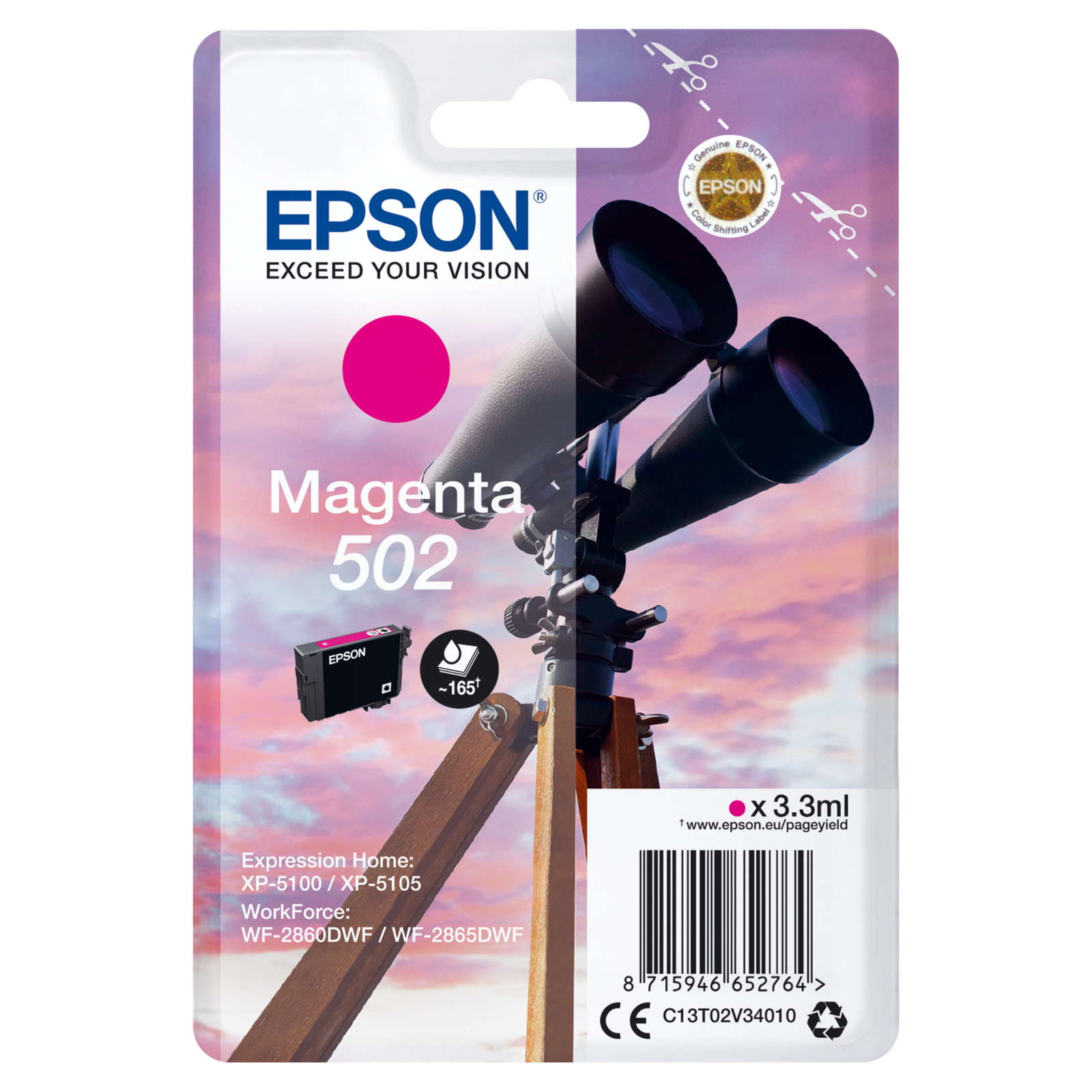 Epson 502 3.3 Ml magenta Original Blister Pack