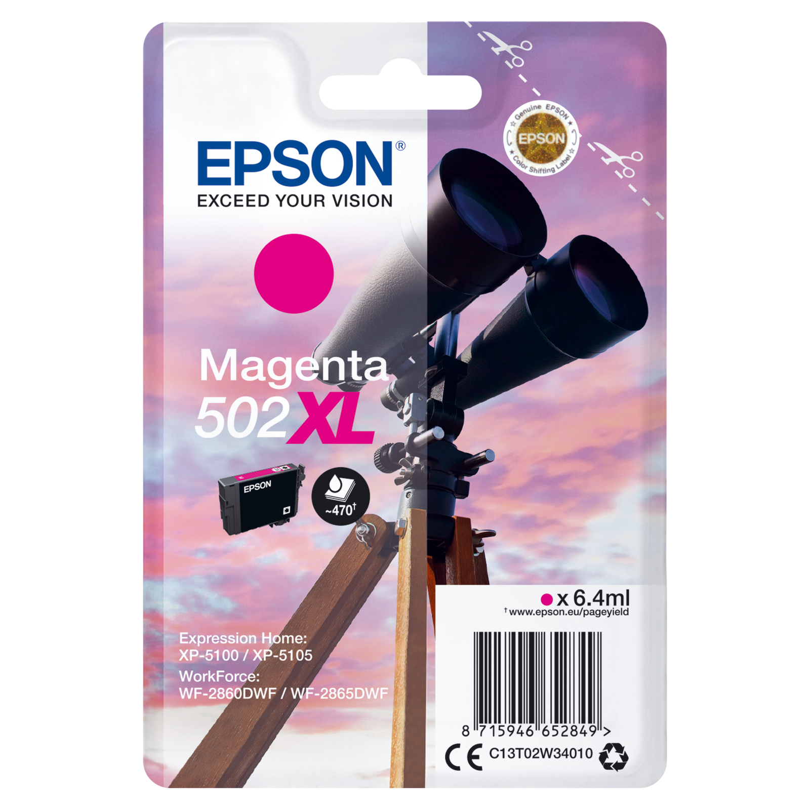 Epson 502XL 6.4 Ml High Capacity magenta (C13T02W34020)