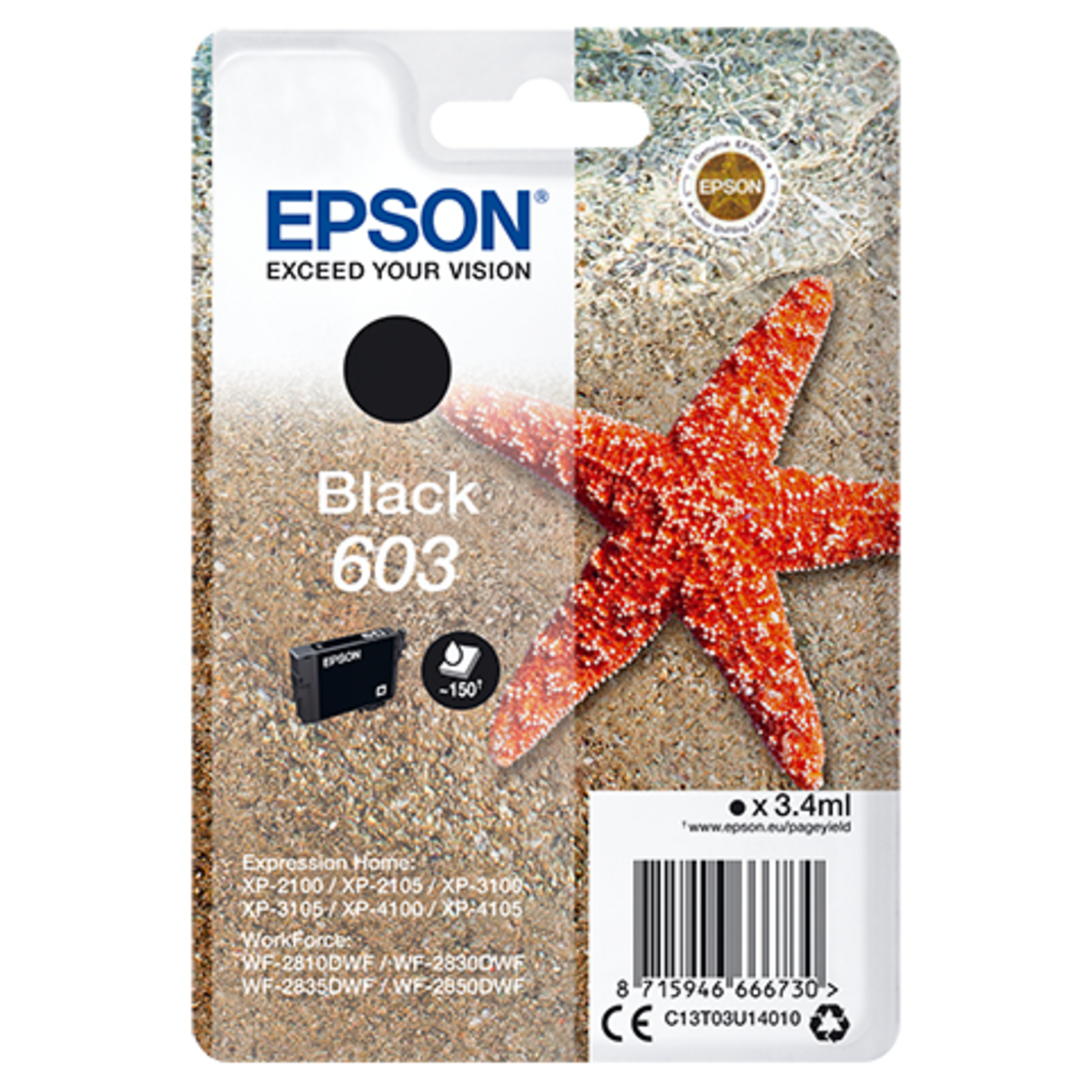 Epson Black Ink 603 C13T03U14020