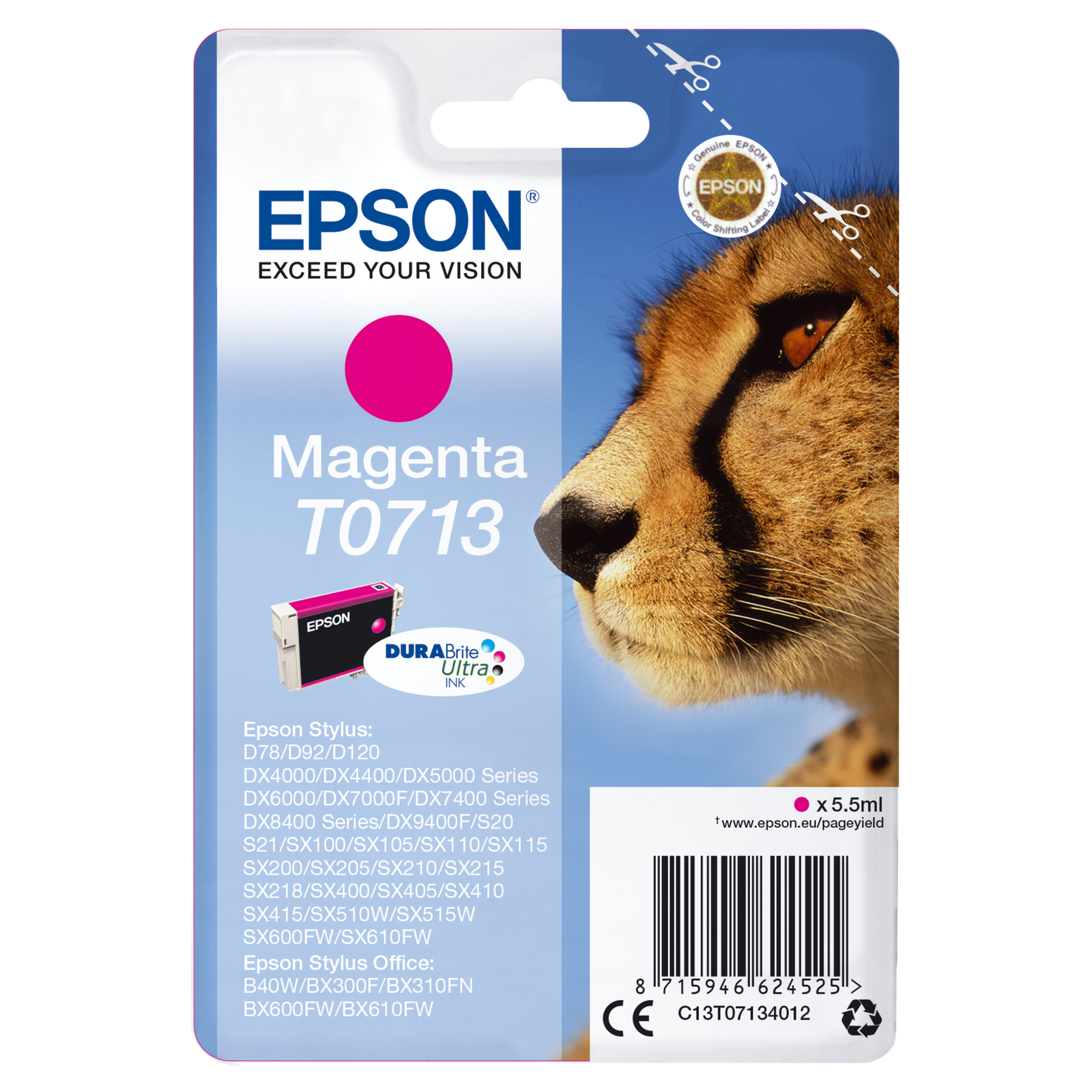 Epson Cartridge T0713 magenta T0713