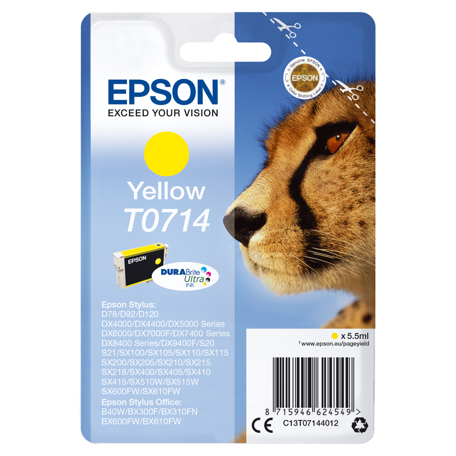 EPSON Ink Yellow DX 4000 C13T07144022