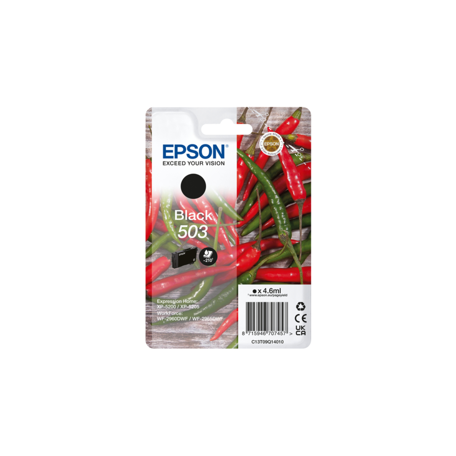 Epson 503 Standard Yield 4.6 Ml 210 Pages