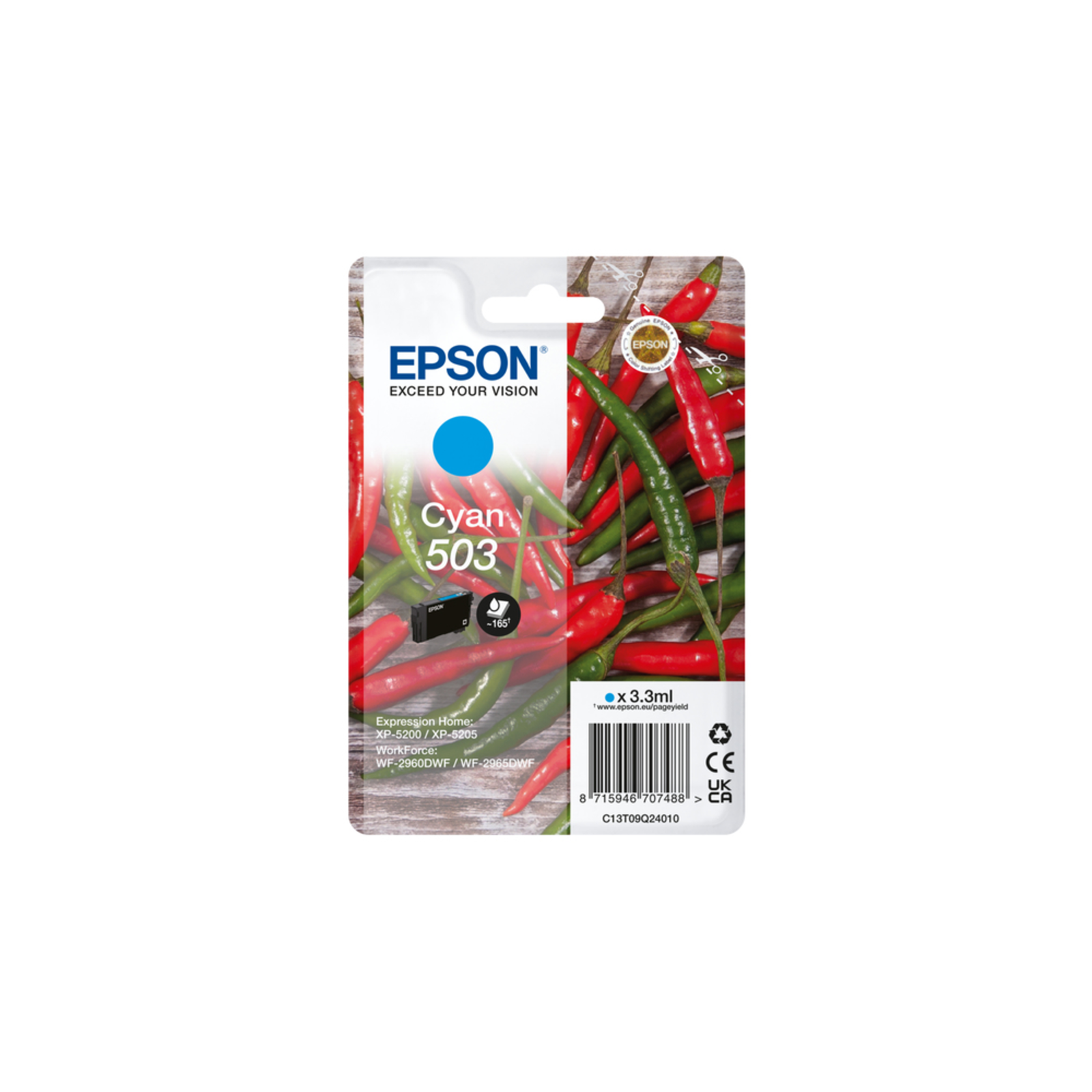 Epson 503 Singlepack 3.3 Ml cyan Original