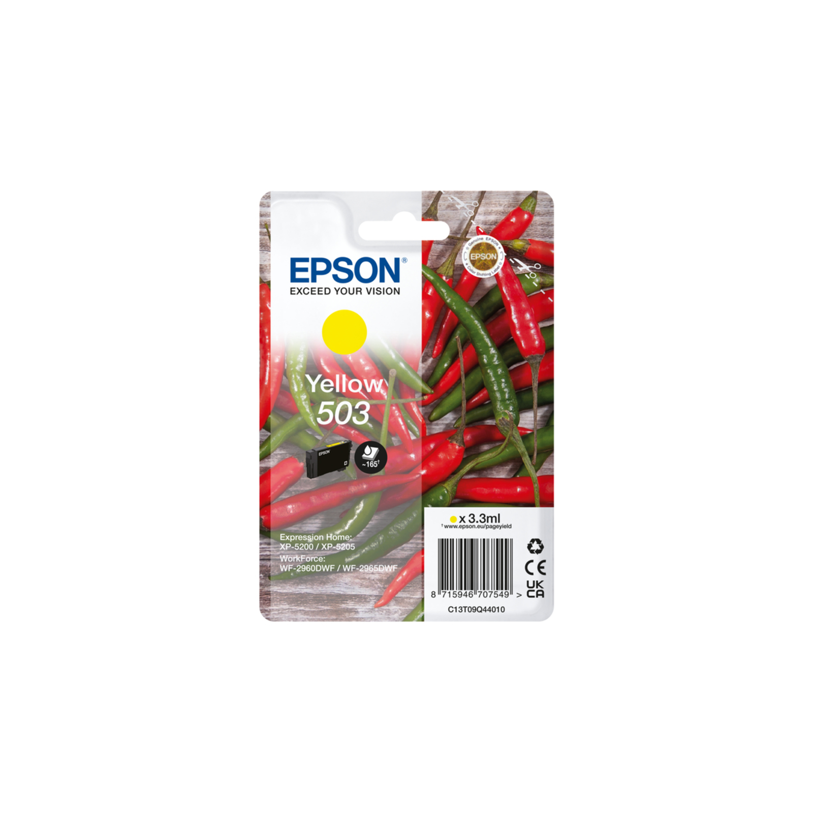Epson 503 3.3 Ml Yellow Original Blister Pack