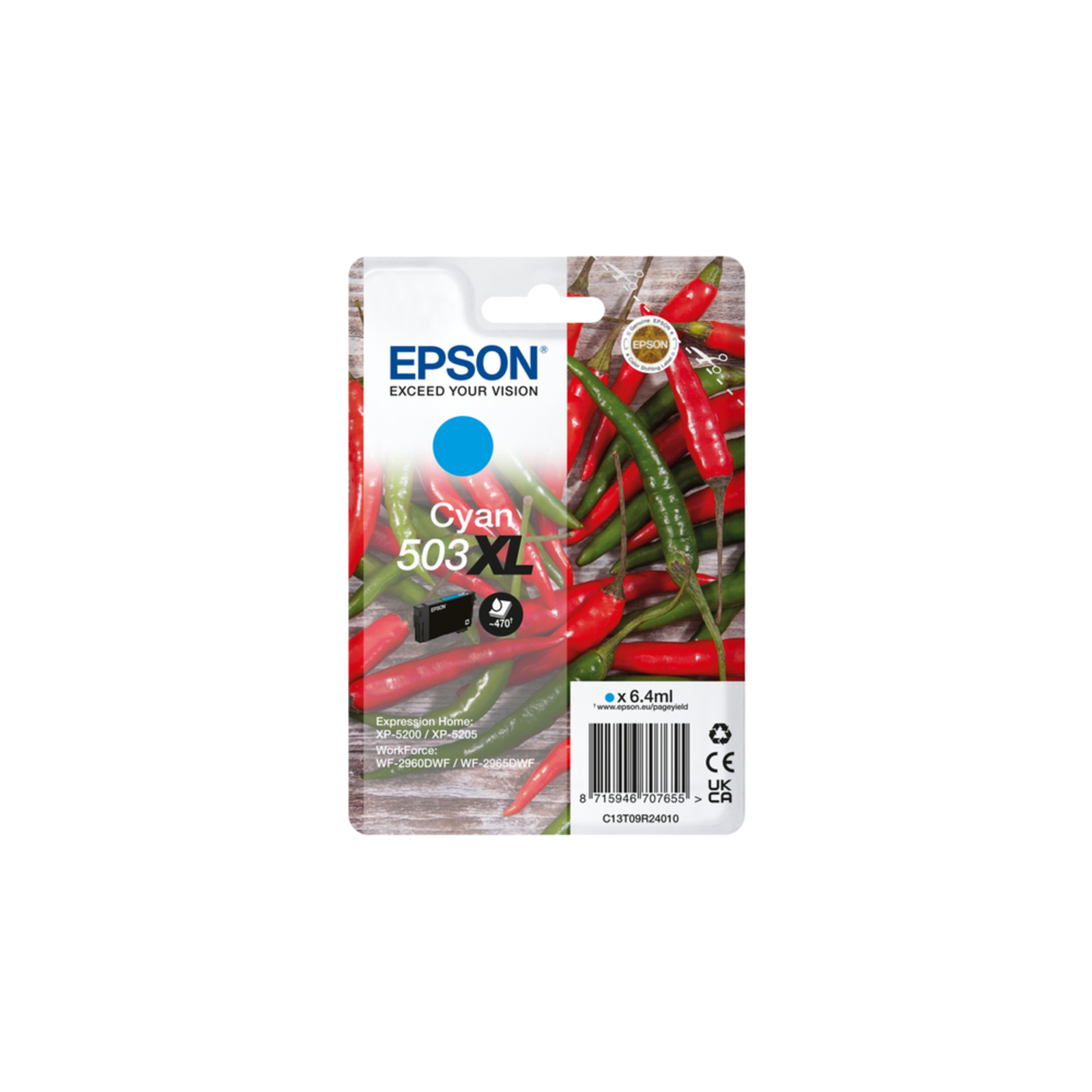 Epson 503XL High XL Yield 6.4 Ml 503 Pages