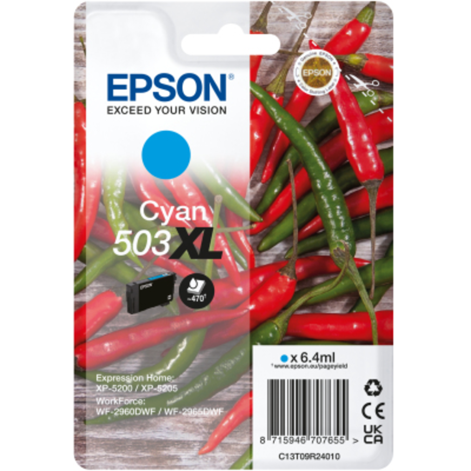 Epson Ink cyan HC 503XL C13T09R24020
