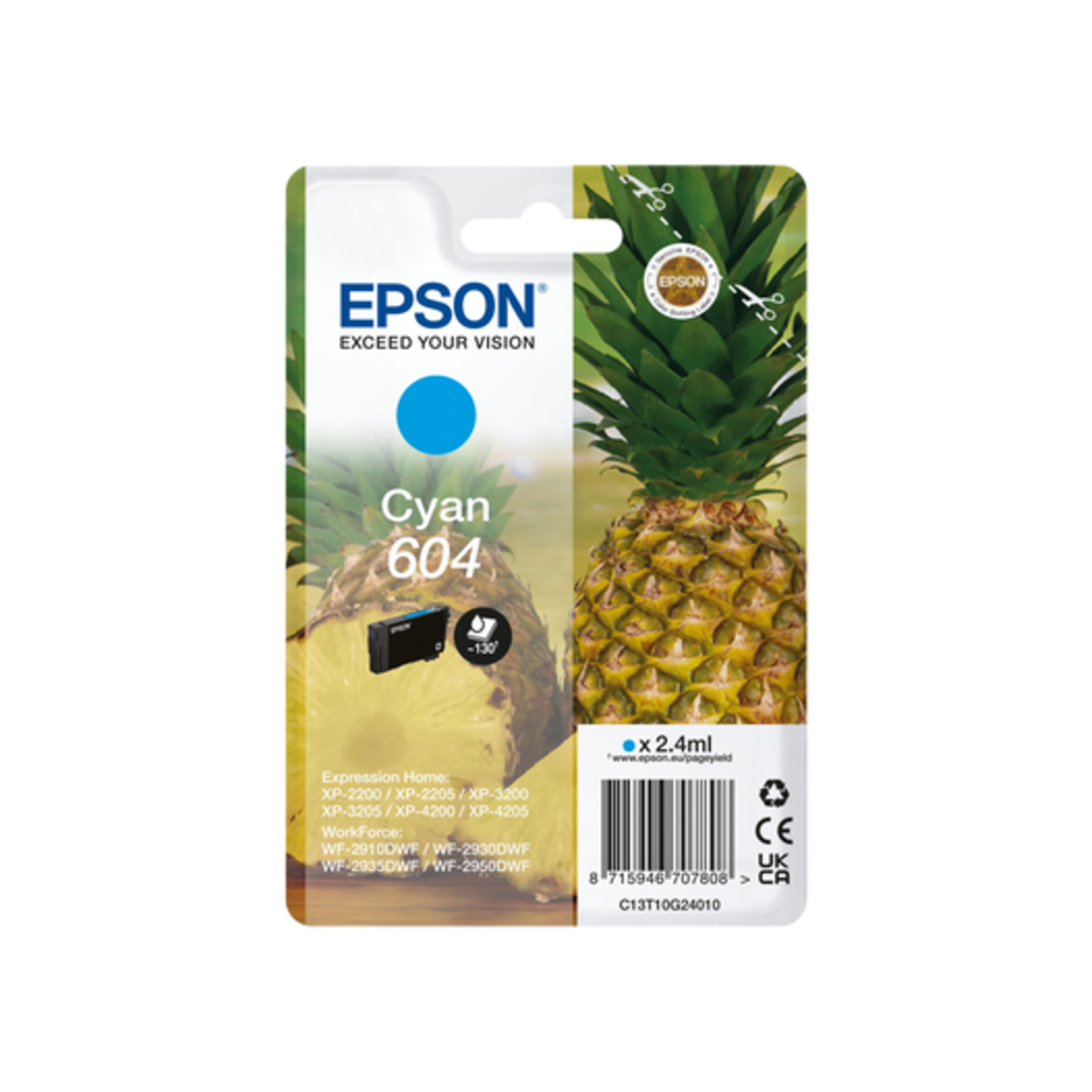 Epson 604 2.4 Ml cyan Original Blister Pack