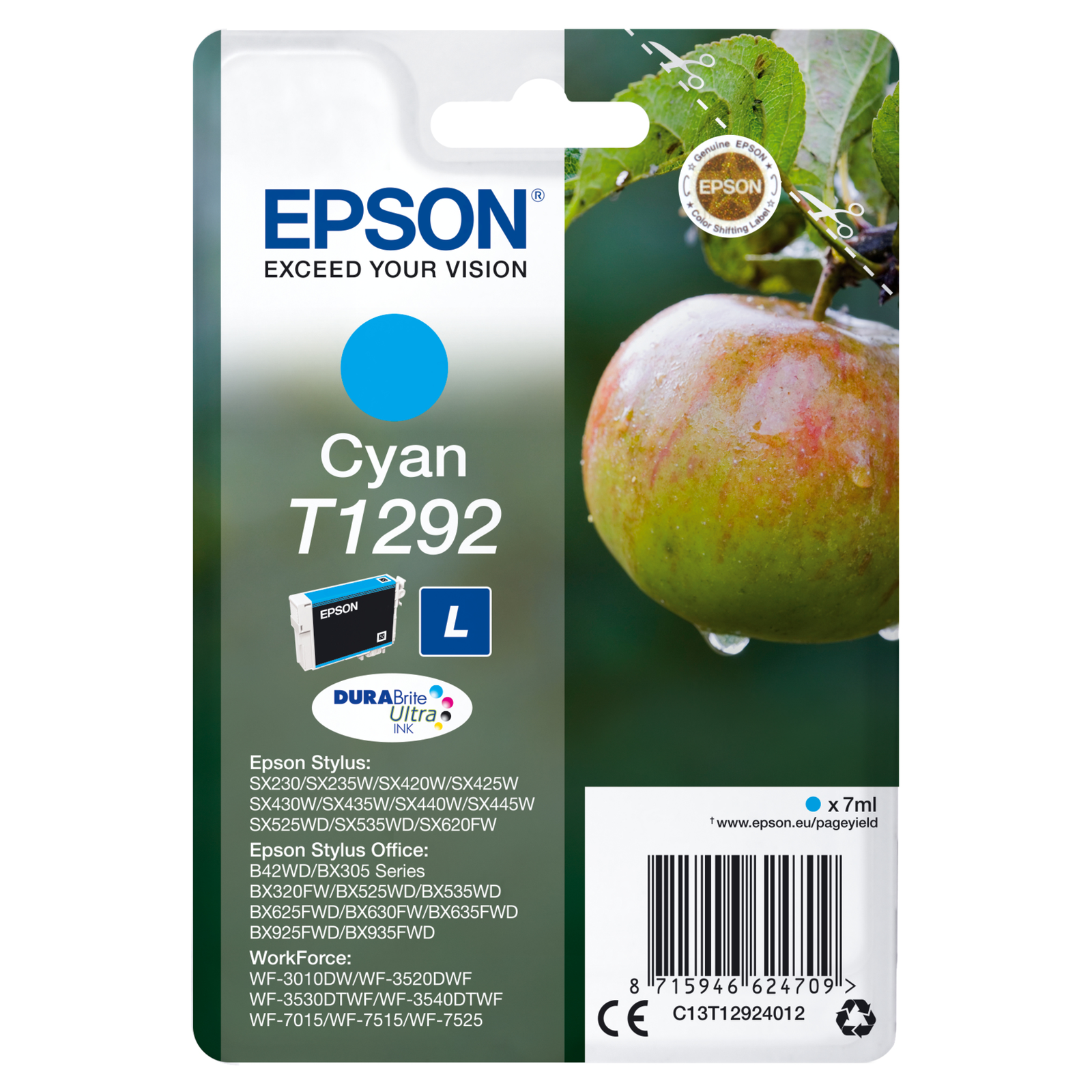 Epson T1292 cyan Ink Cartridge