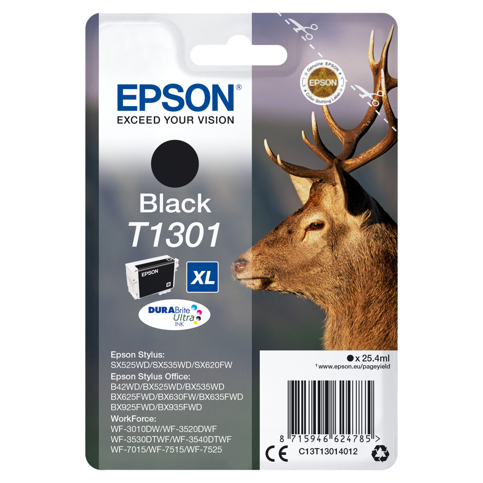 Epson T1301 Black Ink C13T13014012