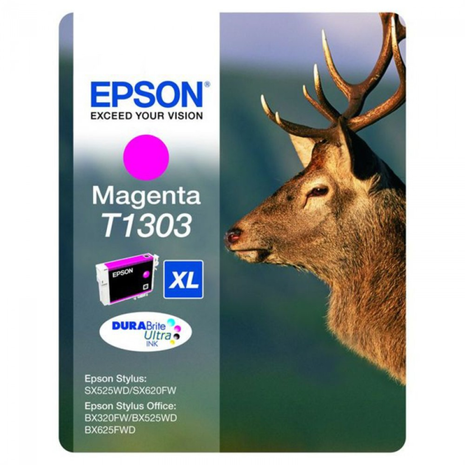 EPSON Ink T1303 DURABrite Ultra magenta XL 10,1 Ml for Stylus Office BX320FW (C13T13034010)