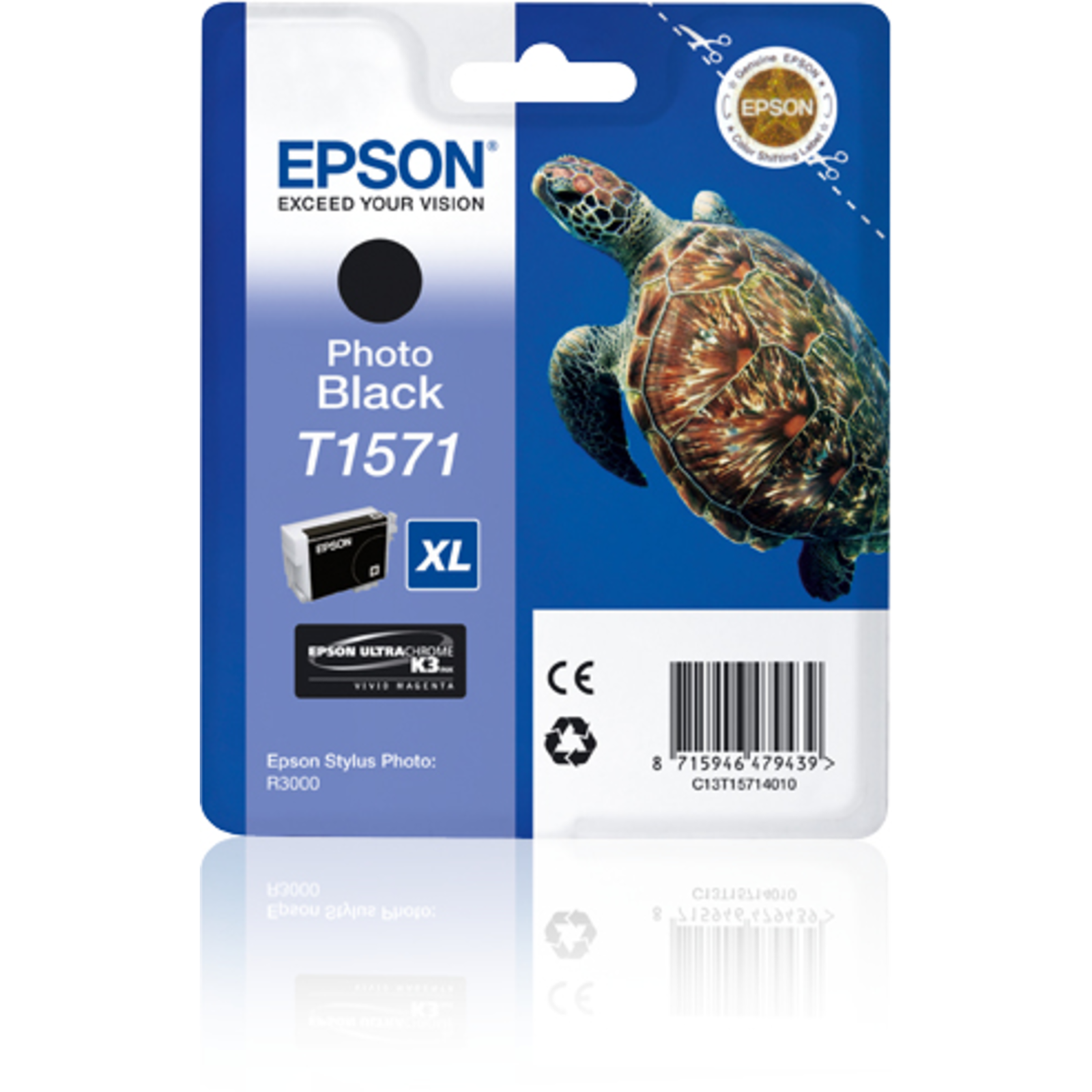 Epson Ink T1571 Blister Photo Black UltraChrome K3