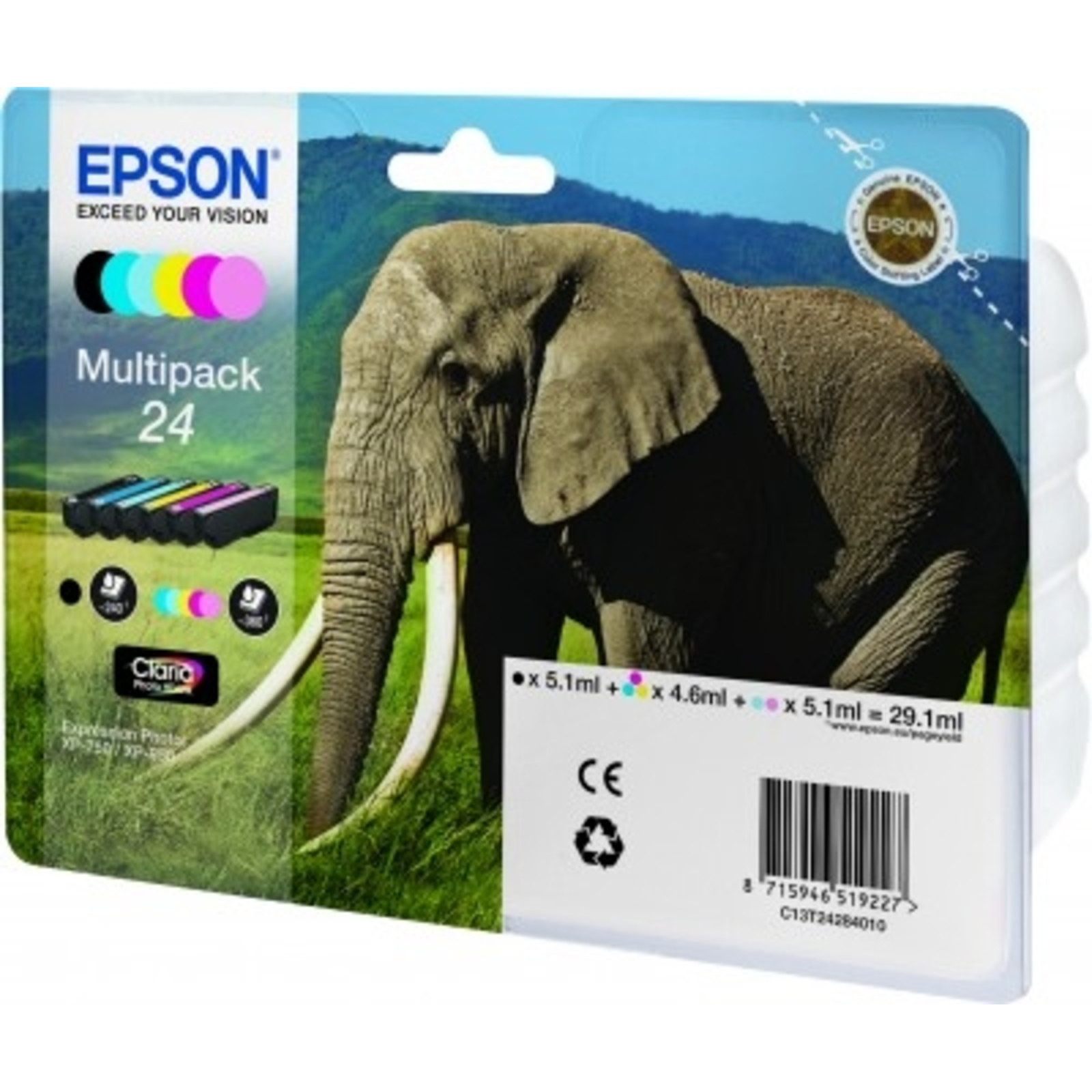 Epson 24 Original Ink Cartridge MultiPack 360 P.