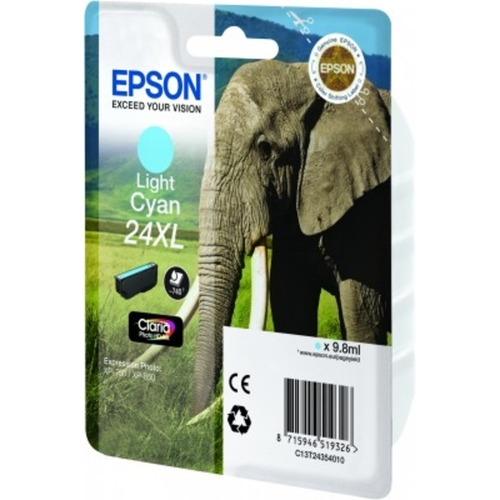 Epson 24XL 9.8 Ml XL Light cyan Original