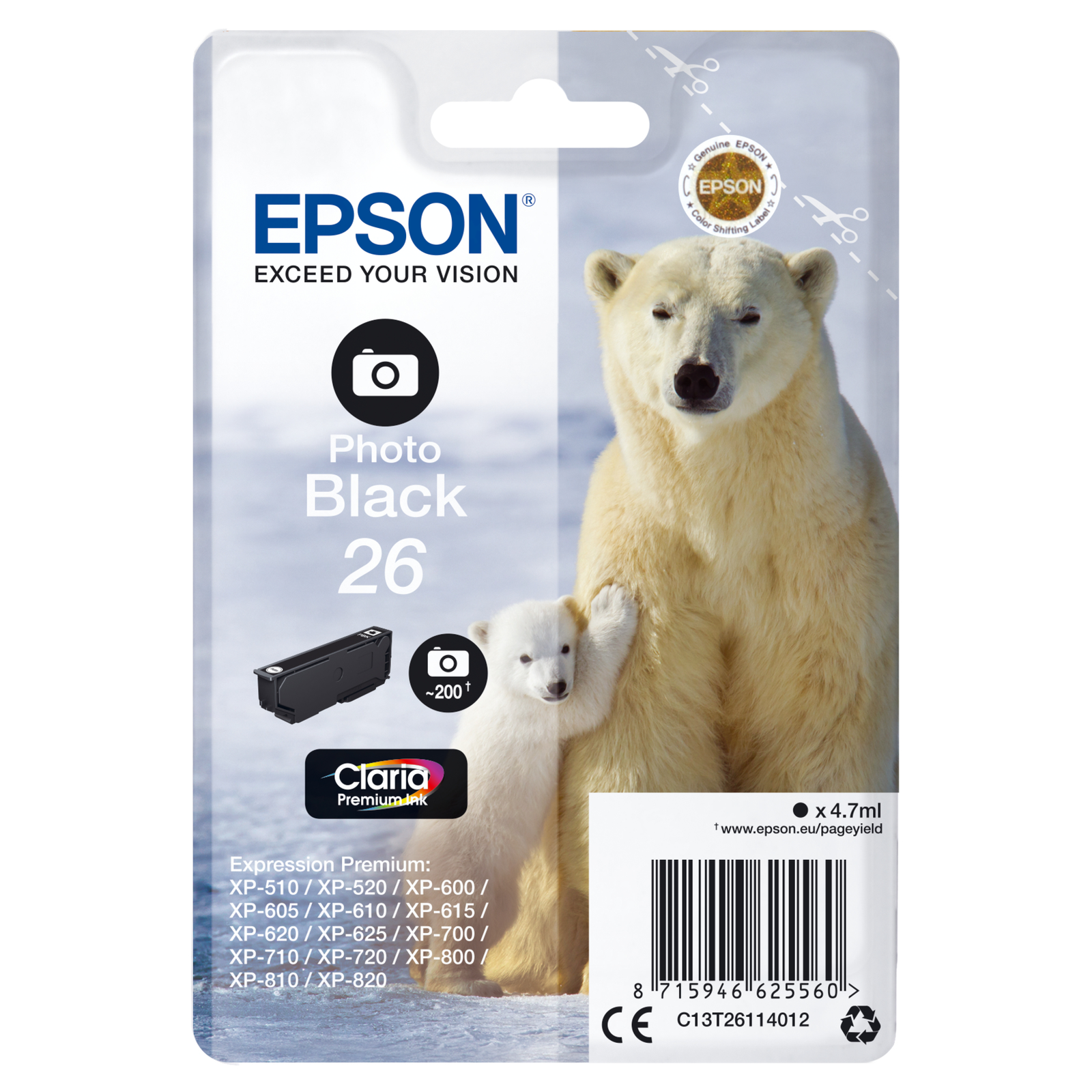 Epson Ink Photo Black T2611 C13T26114022